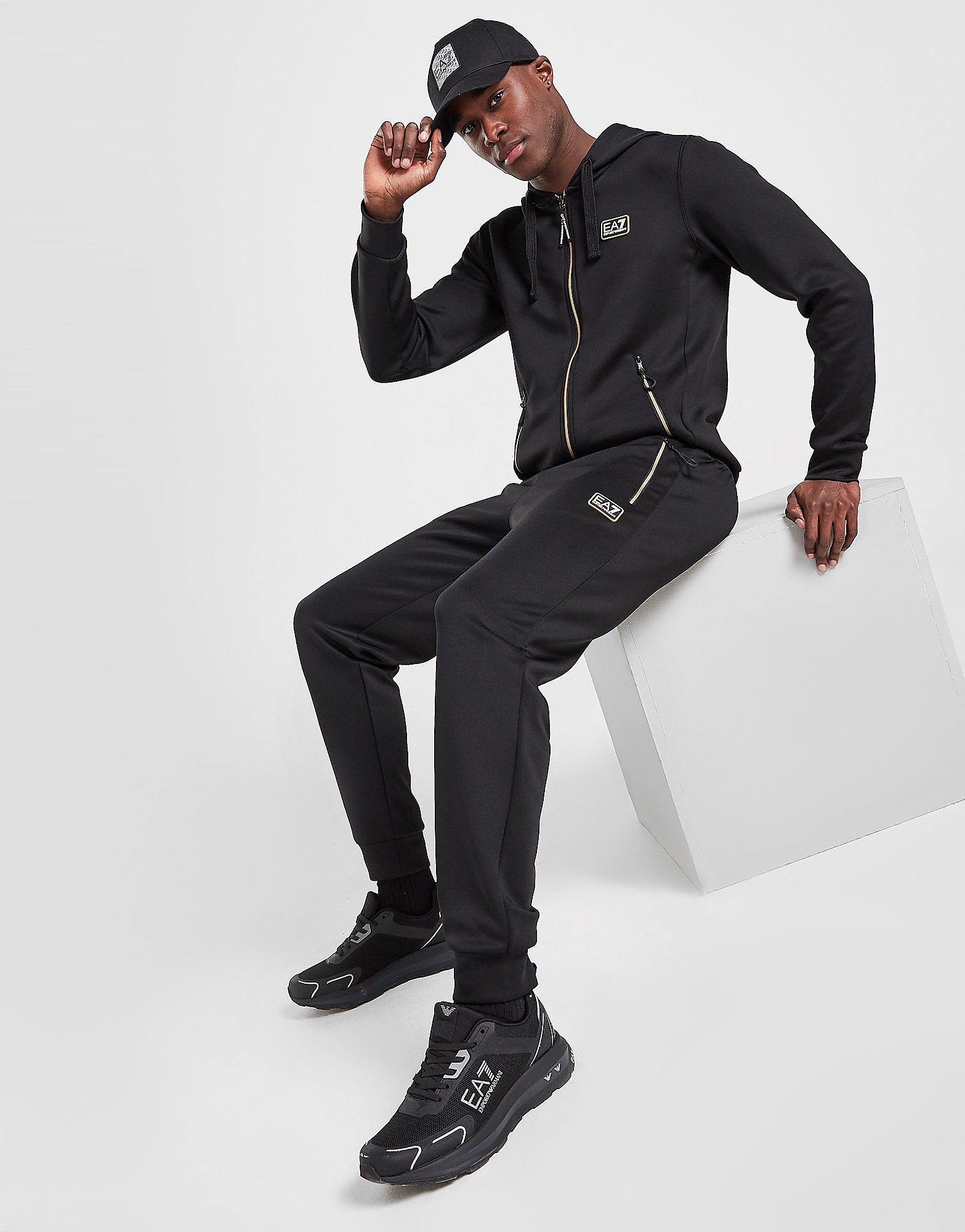 

Emporio Armani EA7 Vigor Track Pants - Only at JD - Black/Gold - Mens, Black/Gold