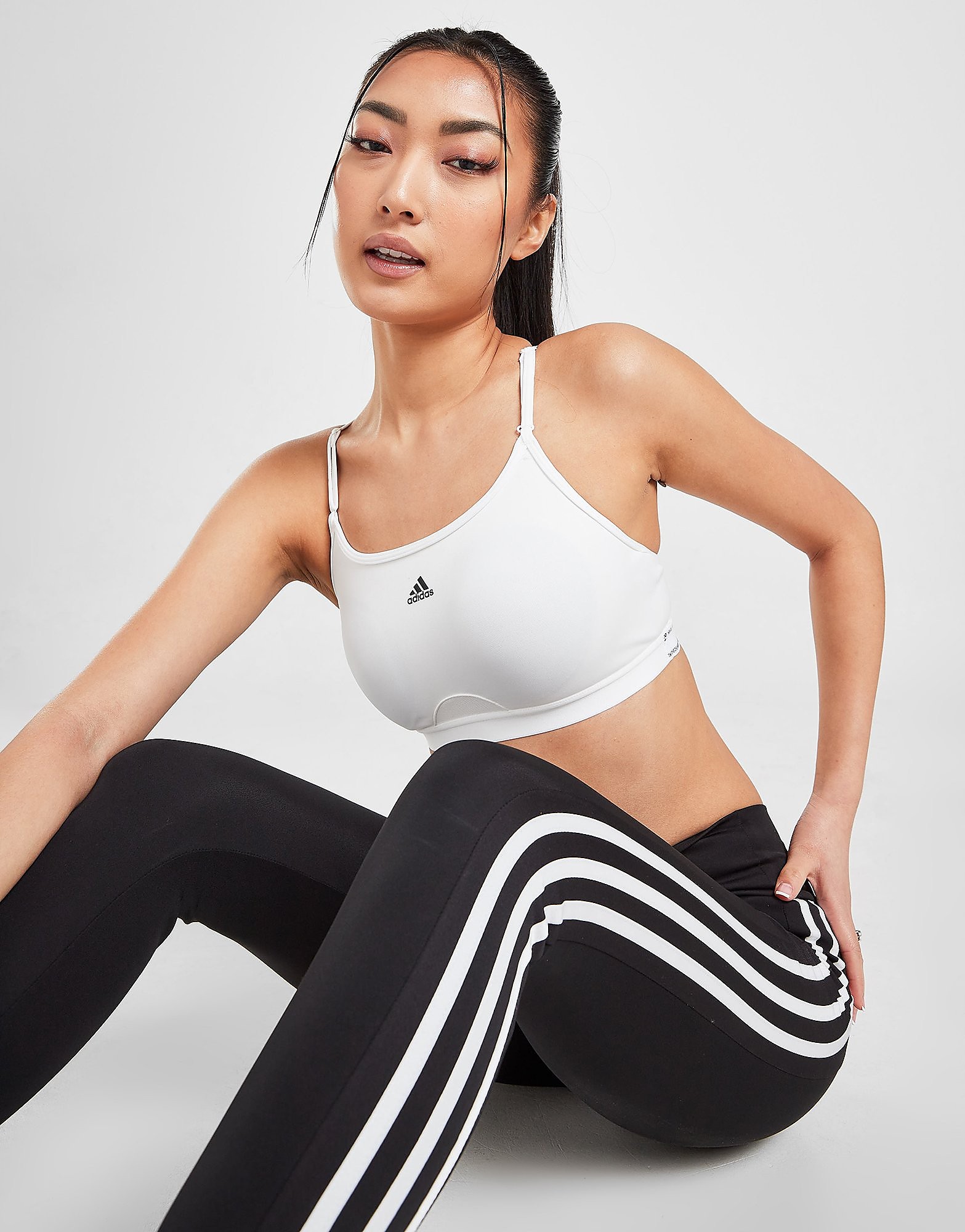 

adidas Aeroreact Training Sports Bra - White - Womens, White