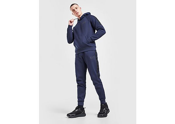 Emporio Armani EA7 Grain Tape Hoodie Fleece Tracksuit - Only at JD - Blue, Blue