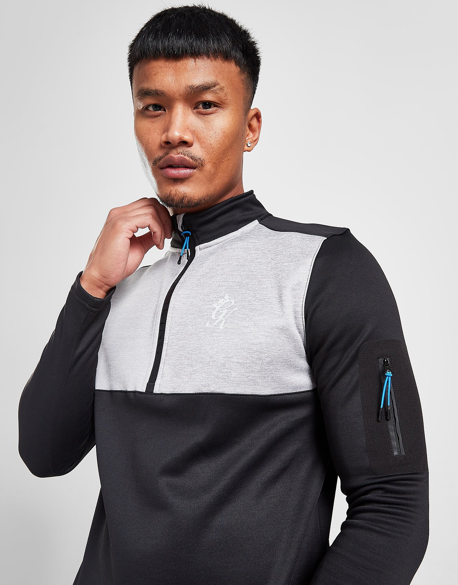 

Gym King Focus 1/2 Zip Track Top - Only at JD - Black - Mens, Black