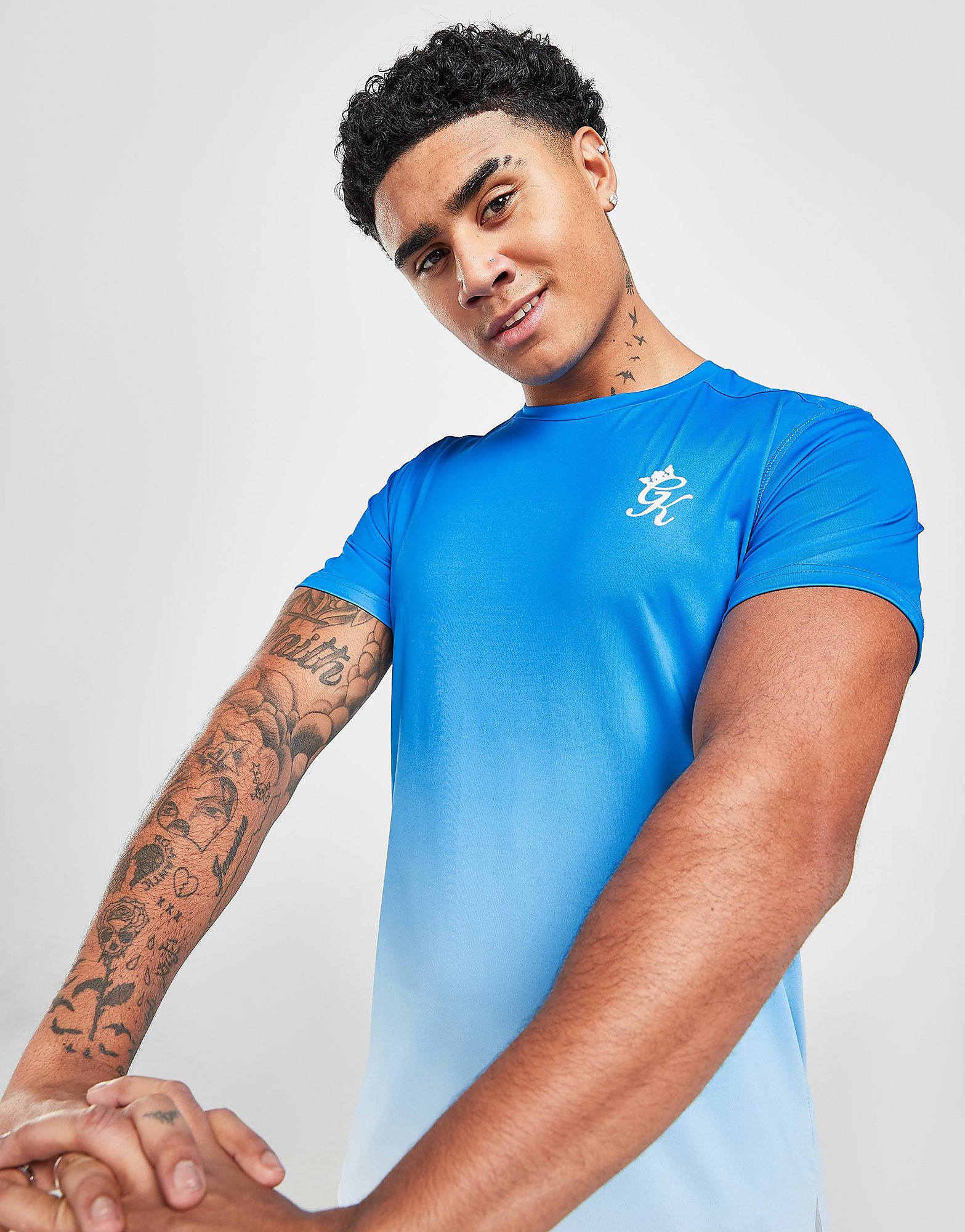 

Gym King Fade Poly T-Shirt - Only at JD - Blue, Blue