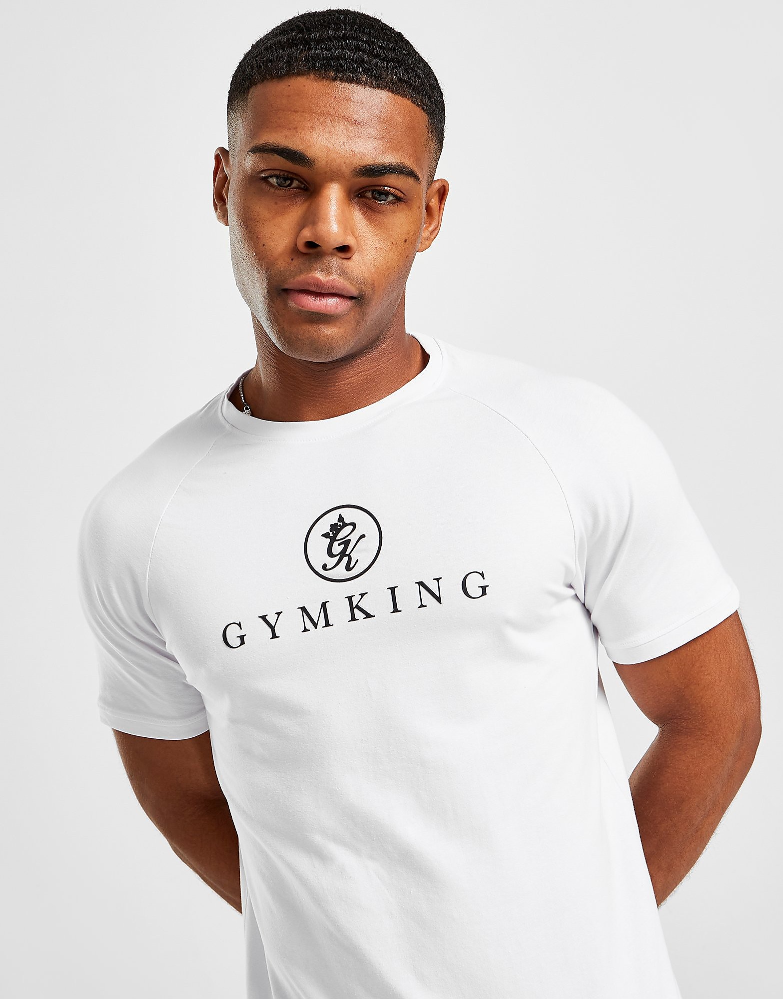 Gym King Pro Logo T-Shirt - White - Mens, White