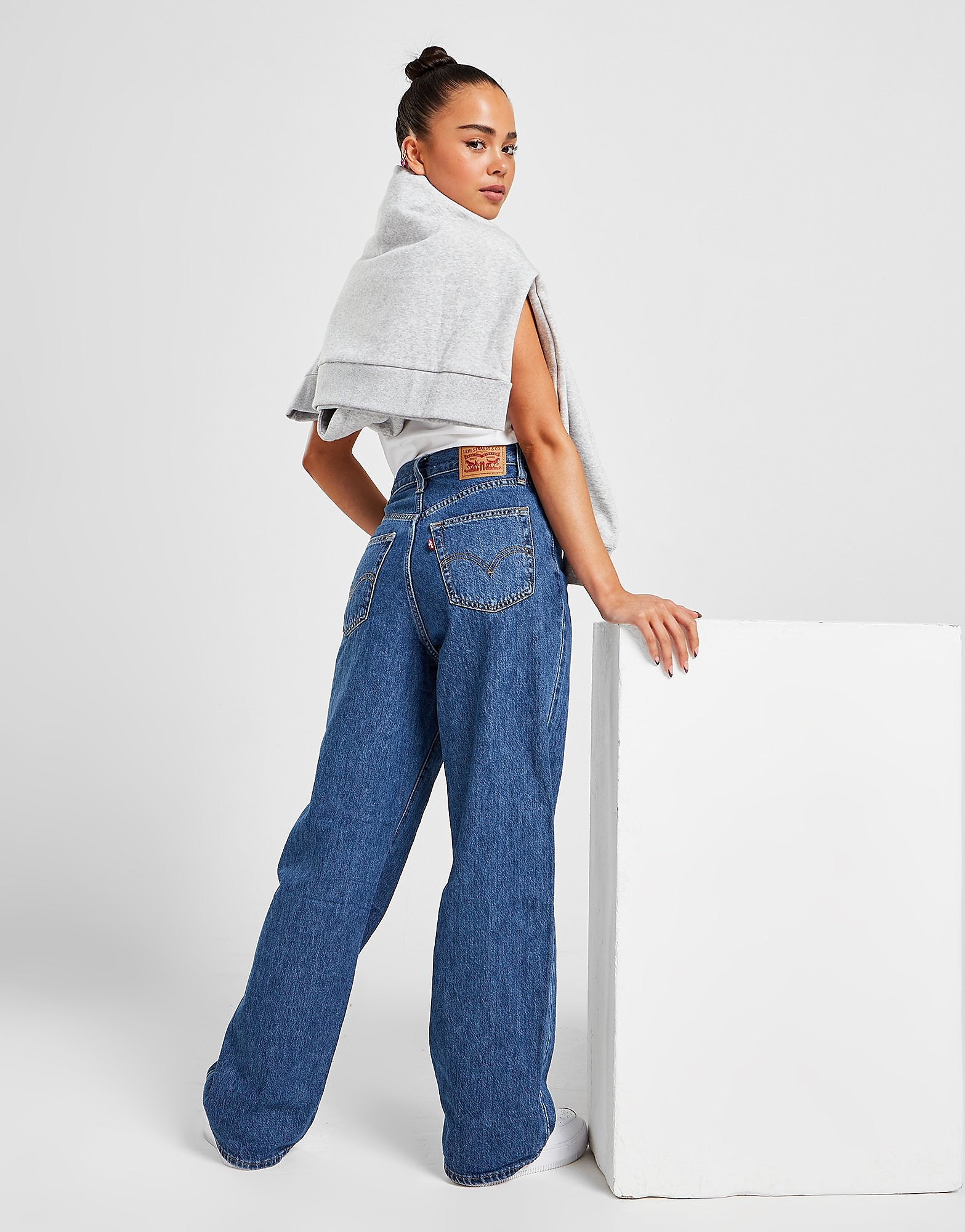

LEVI'S High Waist Straight Jeans - Blue - Womens, Blue