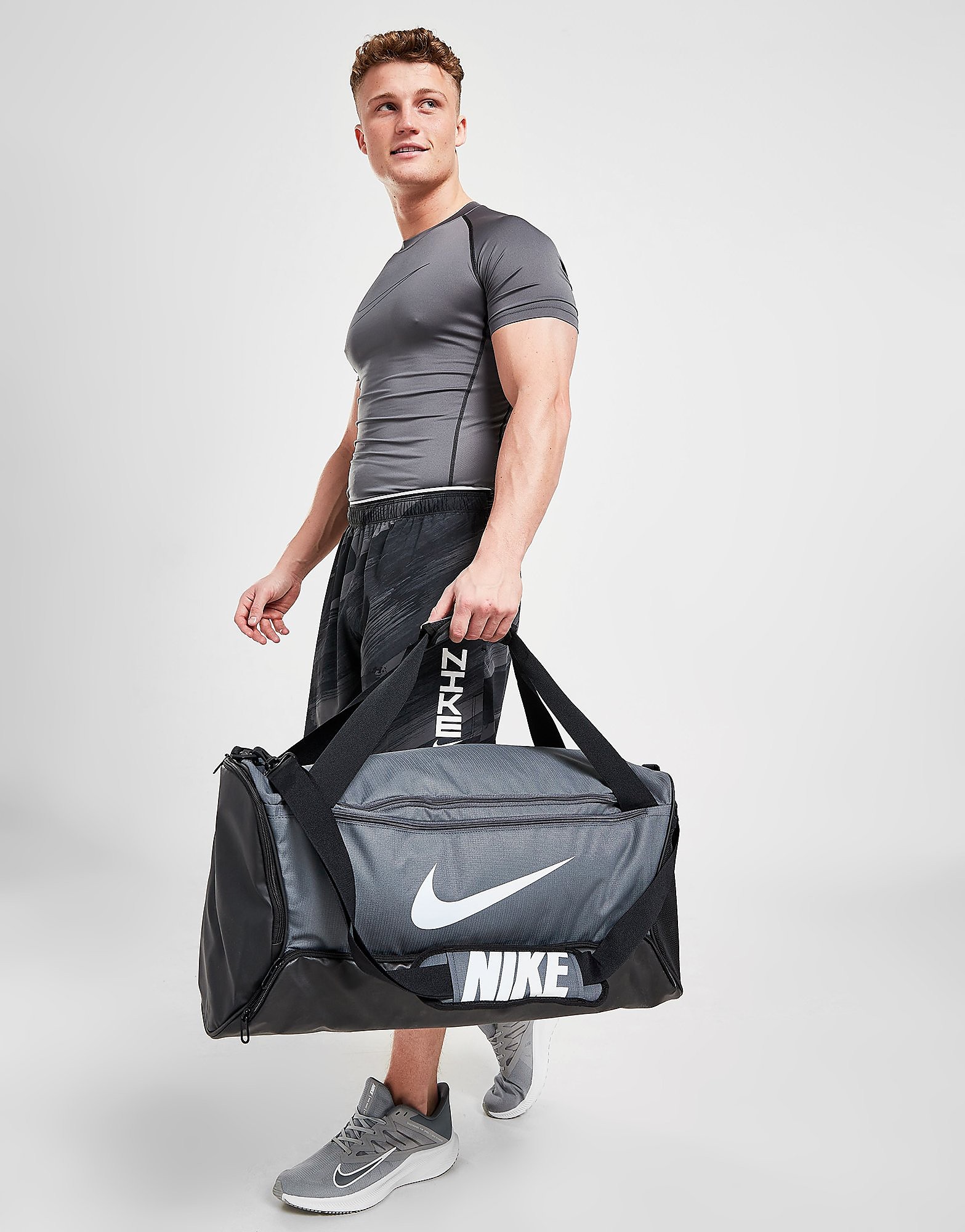 

Nike Medium Brasilia Bag - Flint Grey/Black/White - Womens, Flint Grey/Black/White