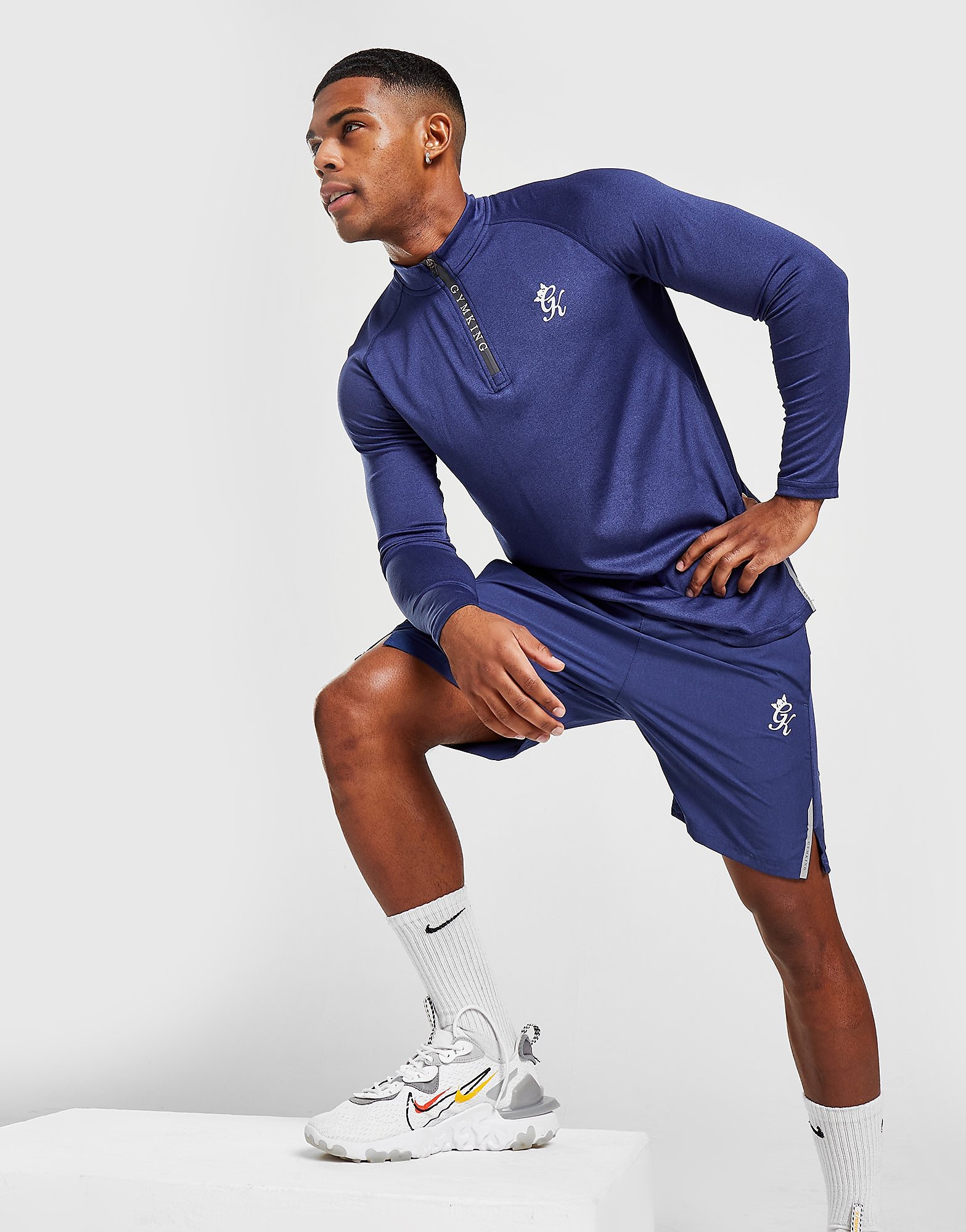 

Gym King 1/4 Zip Top/Shorts Set - Only at JD - Blue, Blue