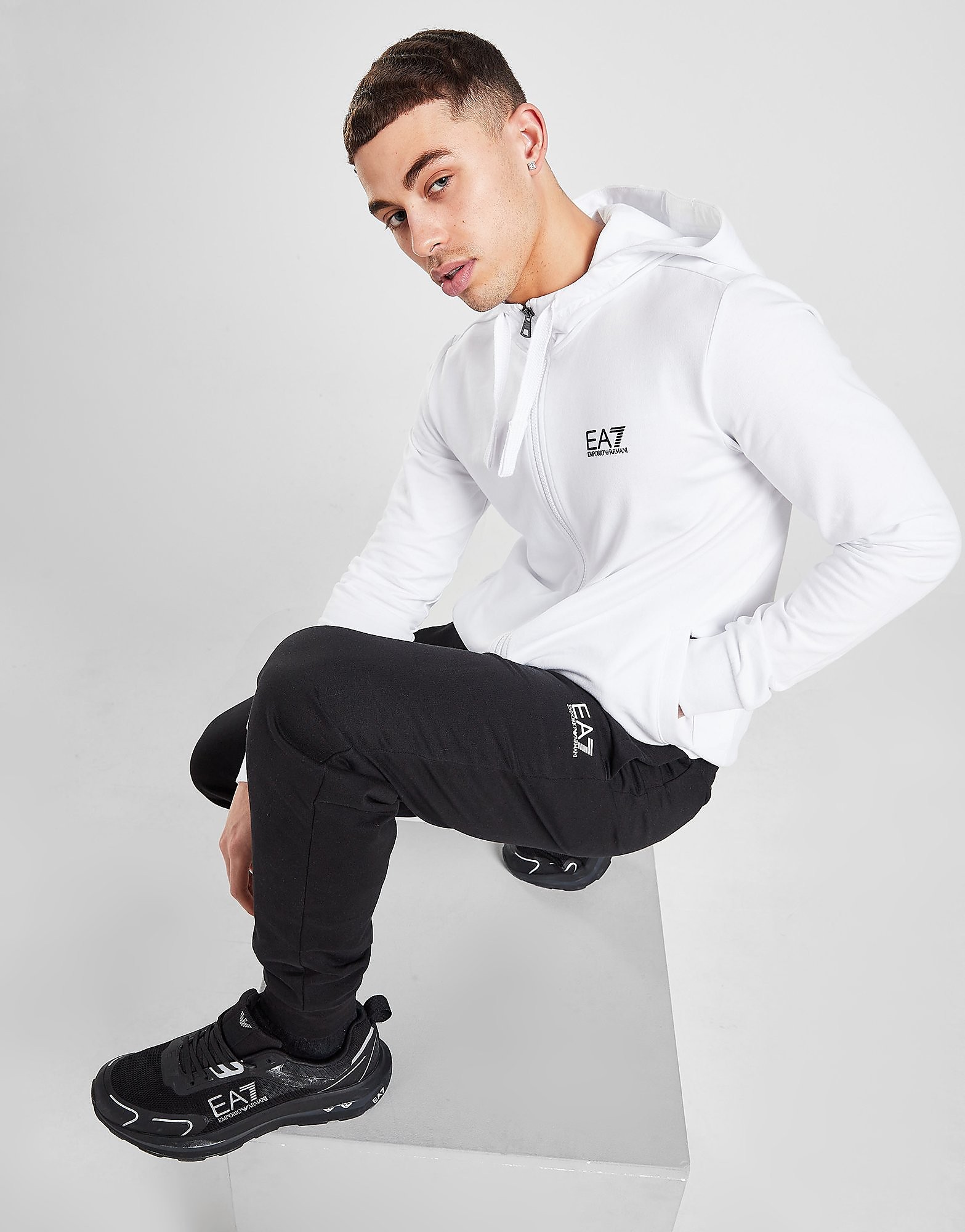

Emporio Armani EA7 Core Fundamental Tracksuit - White/Black - Mens, White/Black