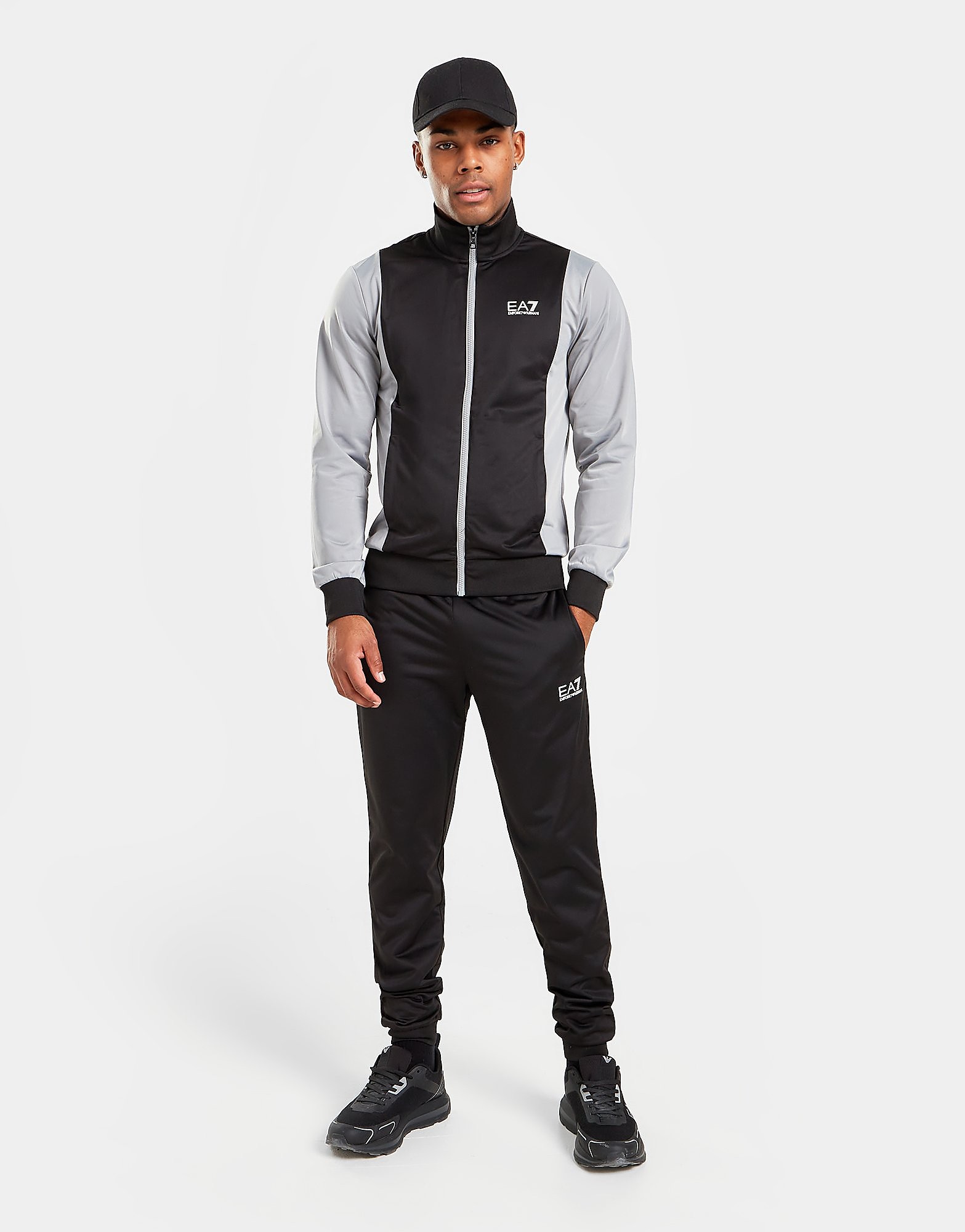 

Emporio Armani EA7 Core Poly Colour Block Tracksuit - Black, Black