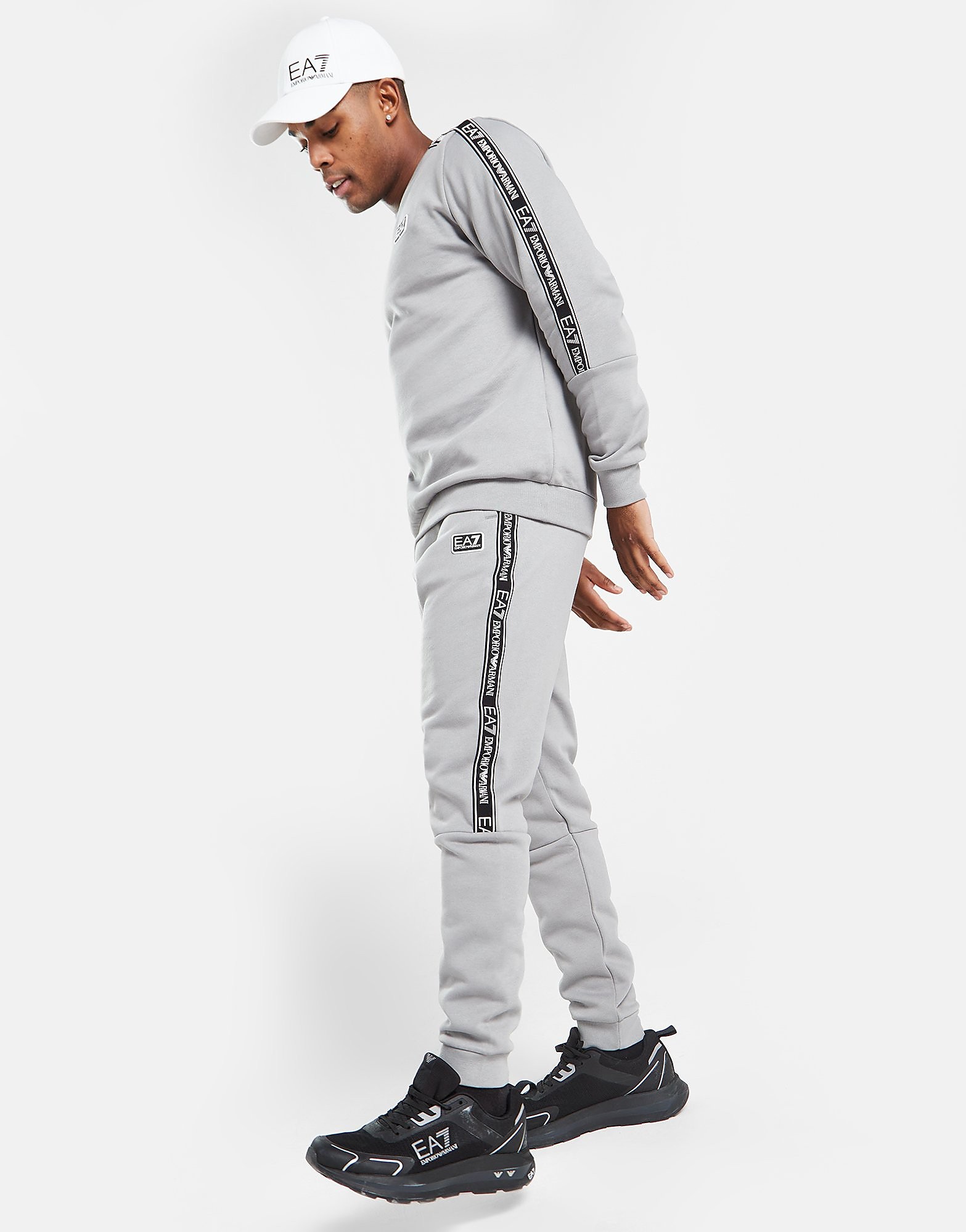 

Emporio Armani EA7 Logo Tape Joggers - Grey - Mens, Grey