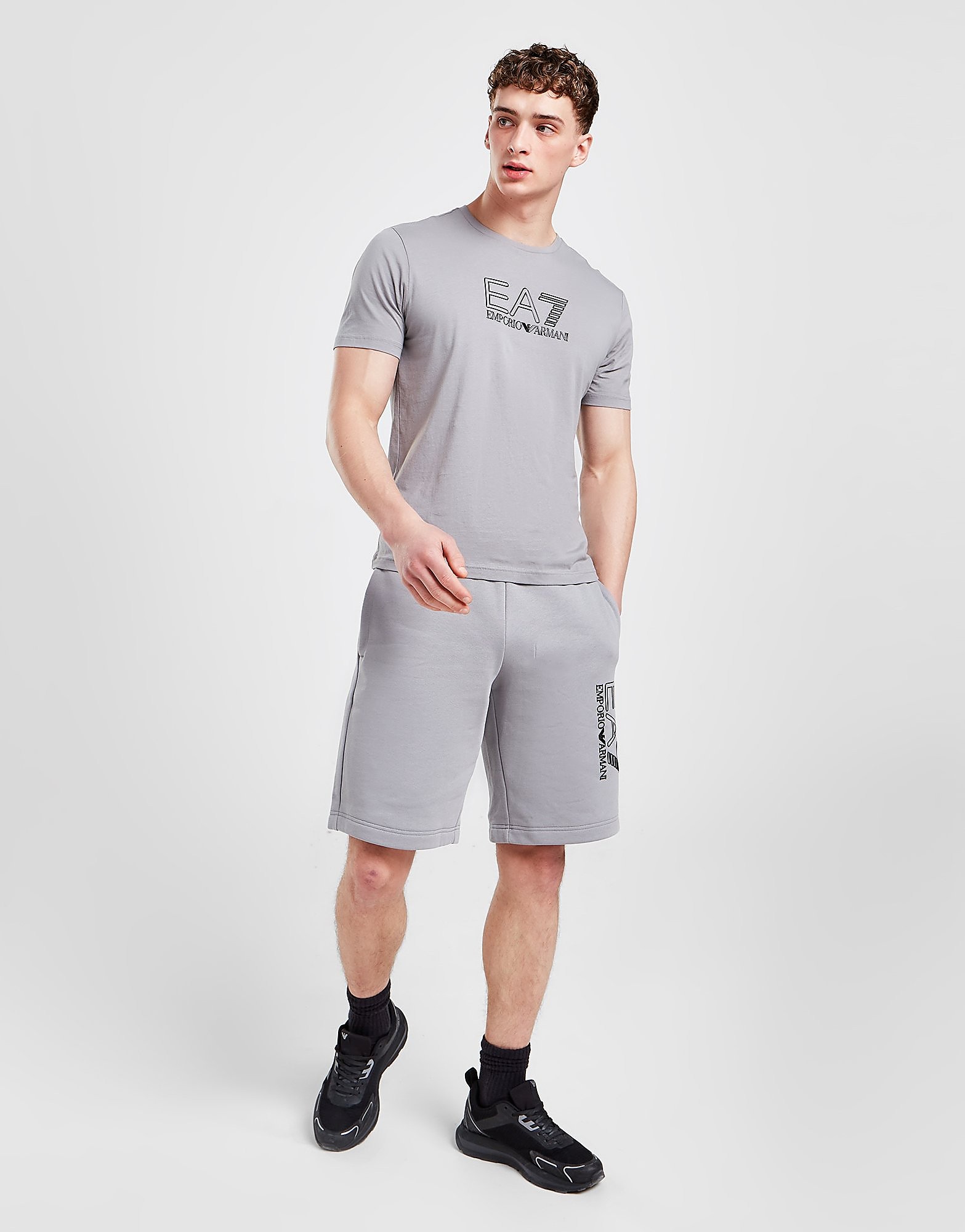 

Emporio Armani EA7 Visibility Logo T-Shirt - Grey - Mens, Grey