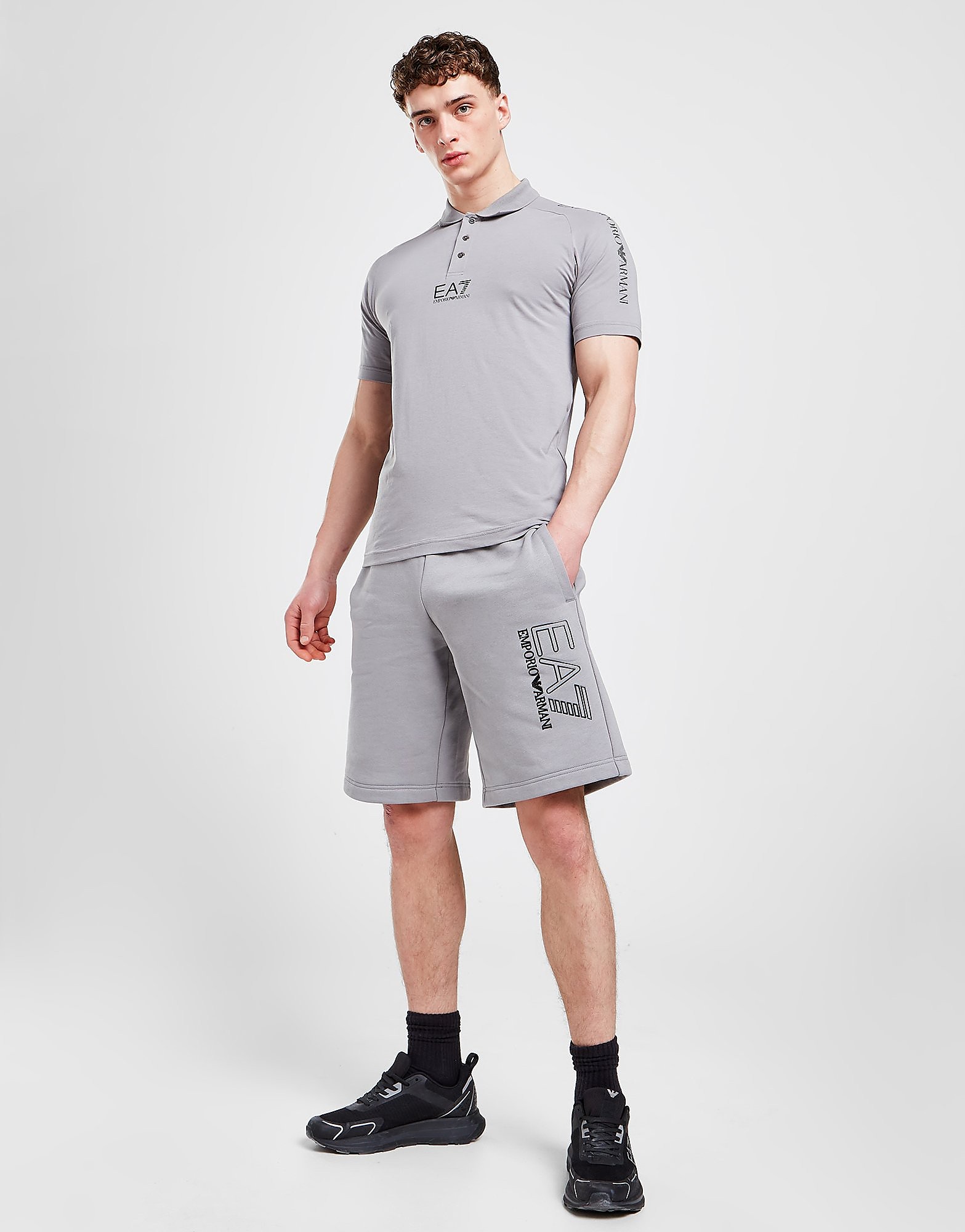 

Emporio Armani EA7 Visibility Large Logo Shorts - Only at JD - Grey - Mens, Grey