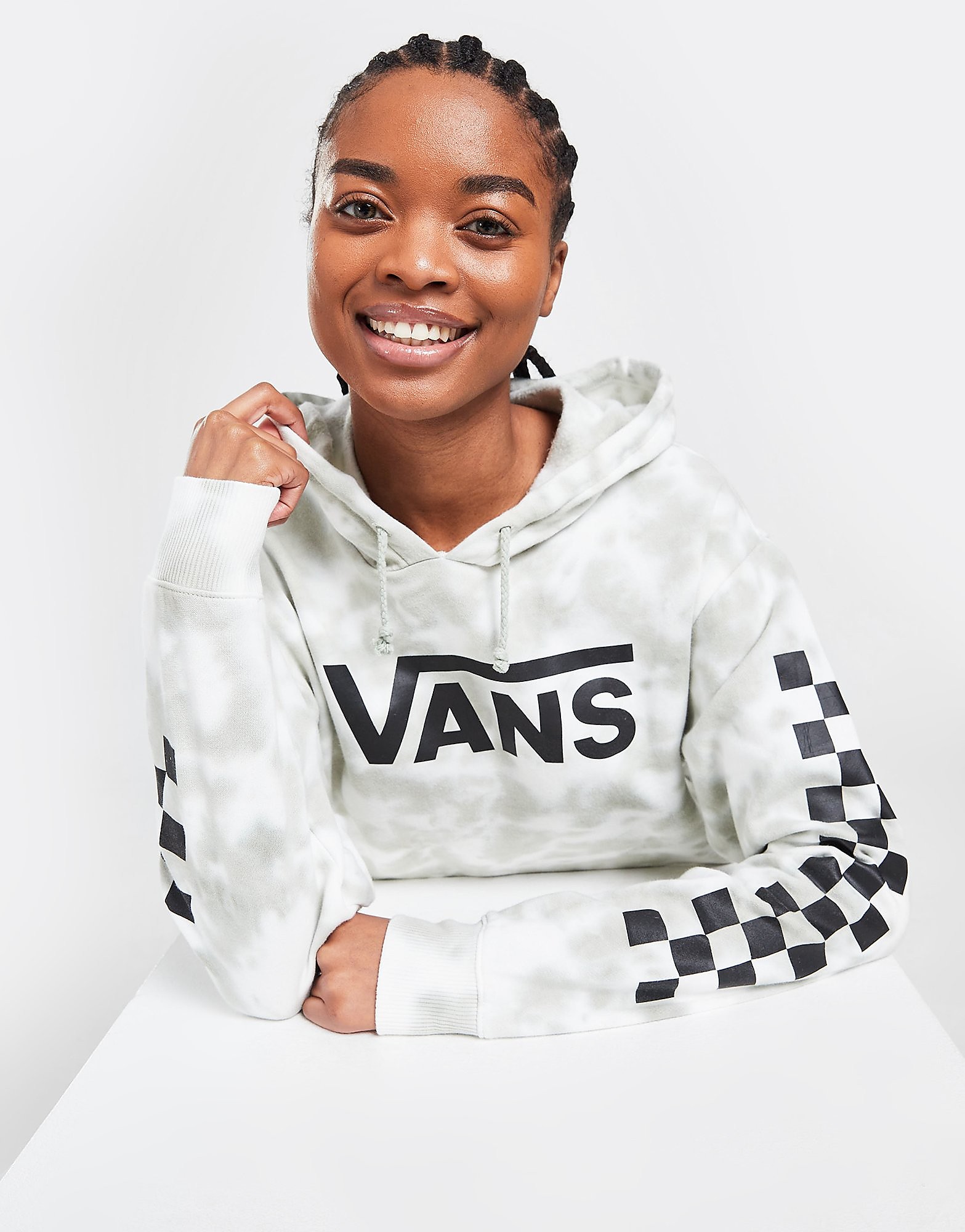 

Vans Tie Dye Logo Hoodie - Only at JD - Grey - Womens, Grey