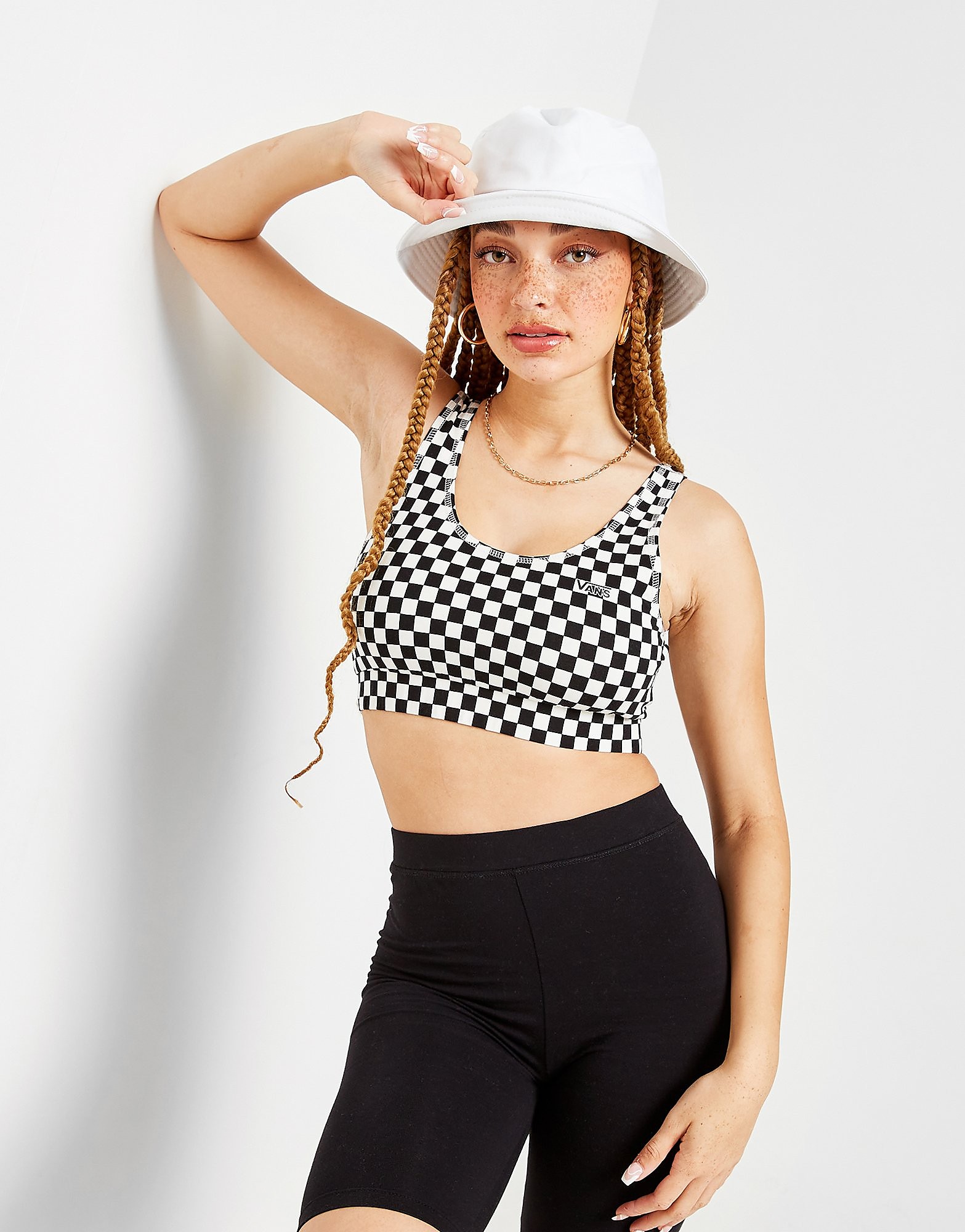 

Vans Flying V Bralette - Black/White - Womens, Black/White