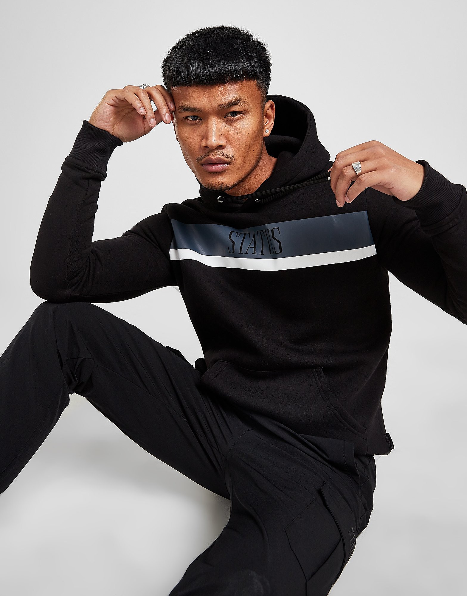 

Status Chalk Fleece Overhead Hoodie - Black - Mens, Black