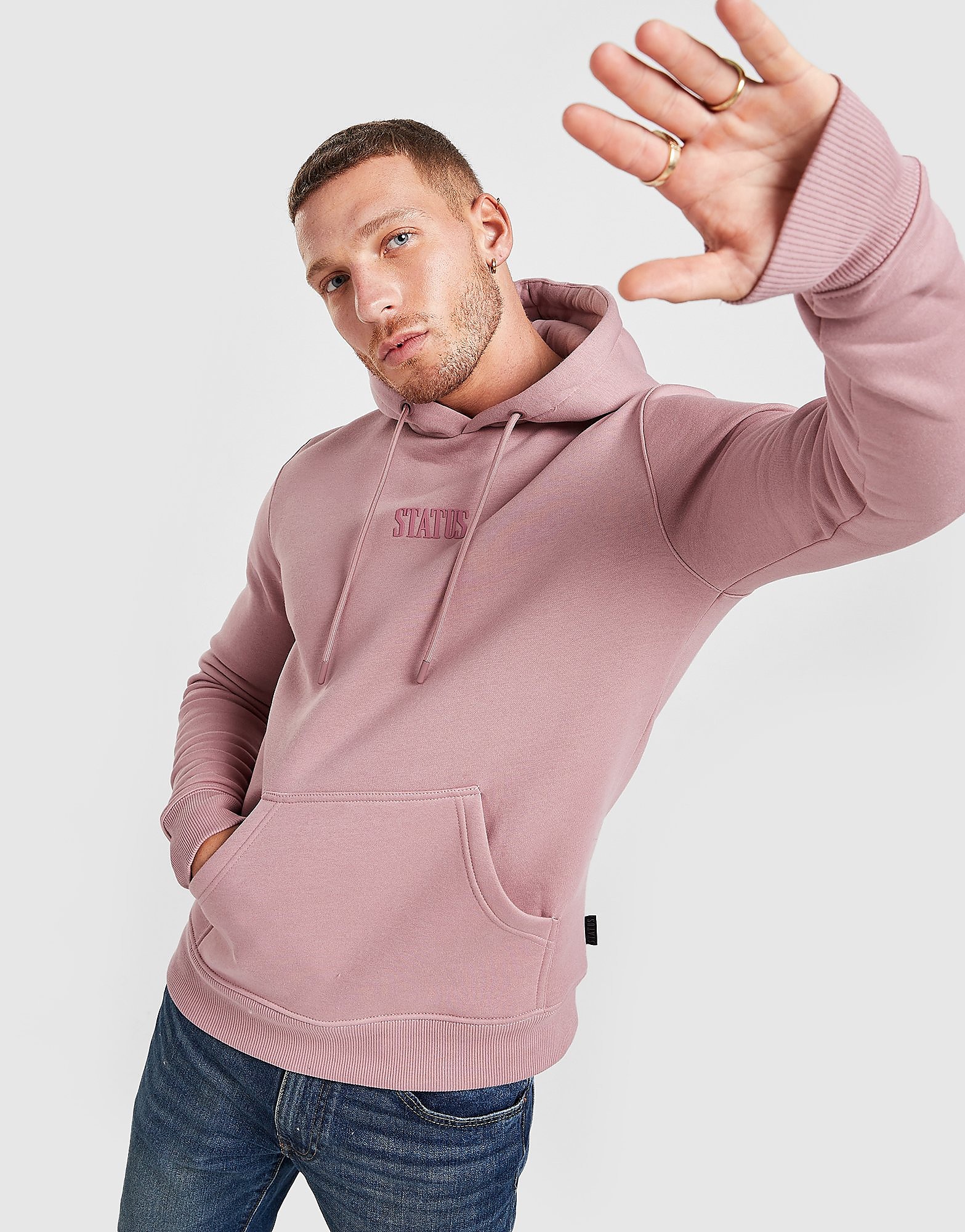 

Status Stitch Hoodie - Pink - Mens, Pink