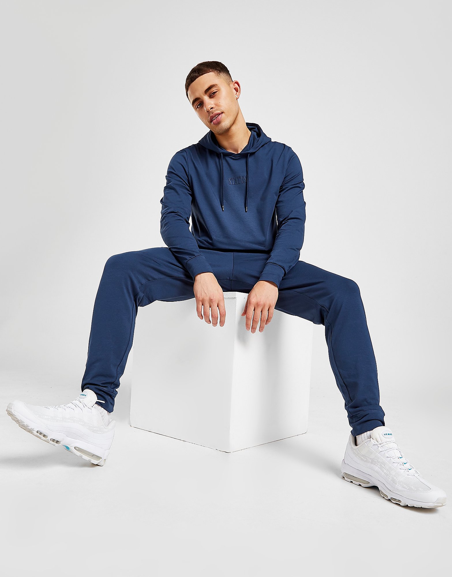 

Status Jersey Lounge Tracksuit - Blue - Mens, Blue