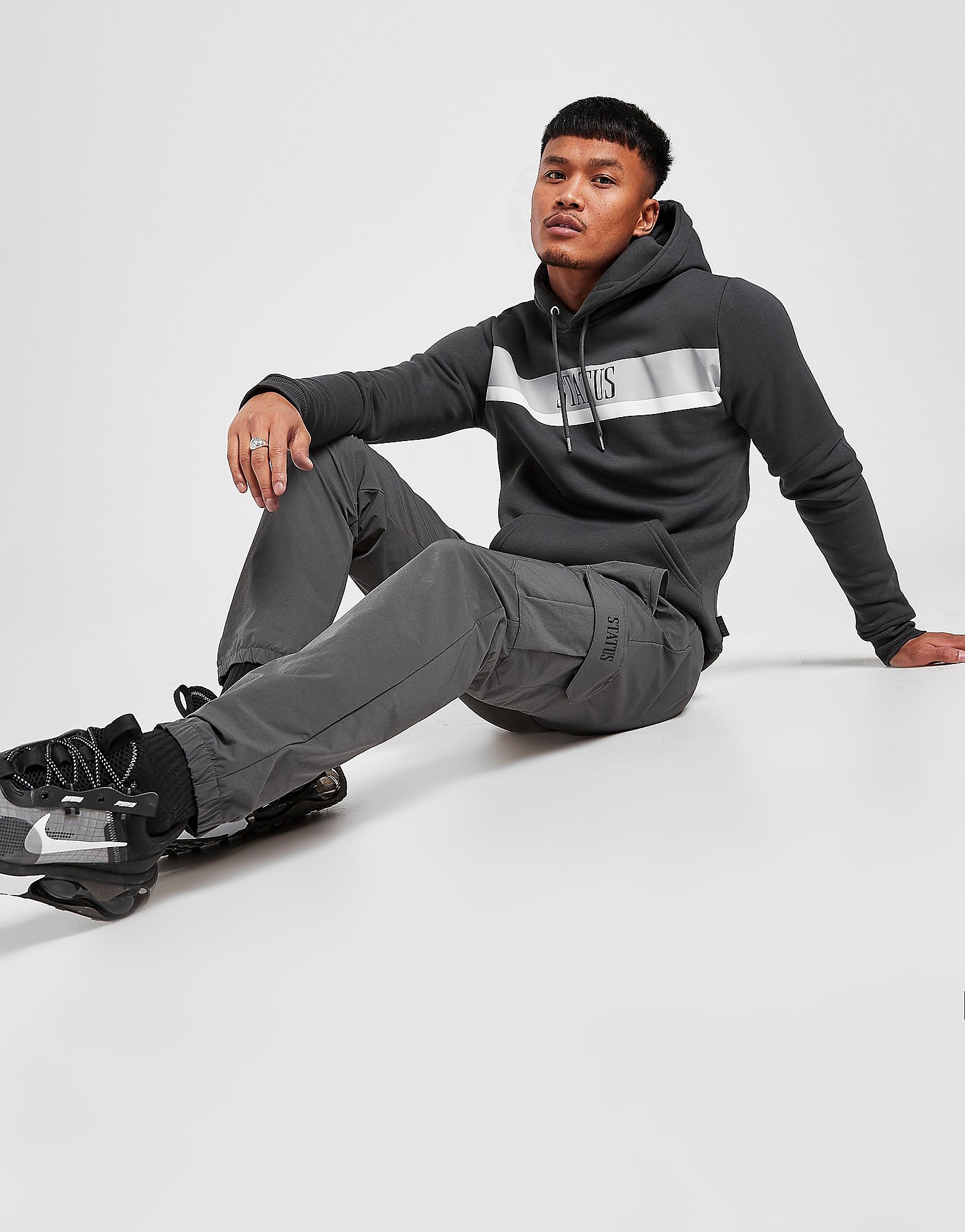 

Status Creed Cargo Pants - Grey - Mens, Grey