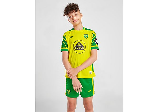 Joma Norwich City FC 2021/22 Home Shorts Junior - Green - Kids, Green