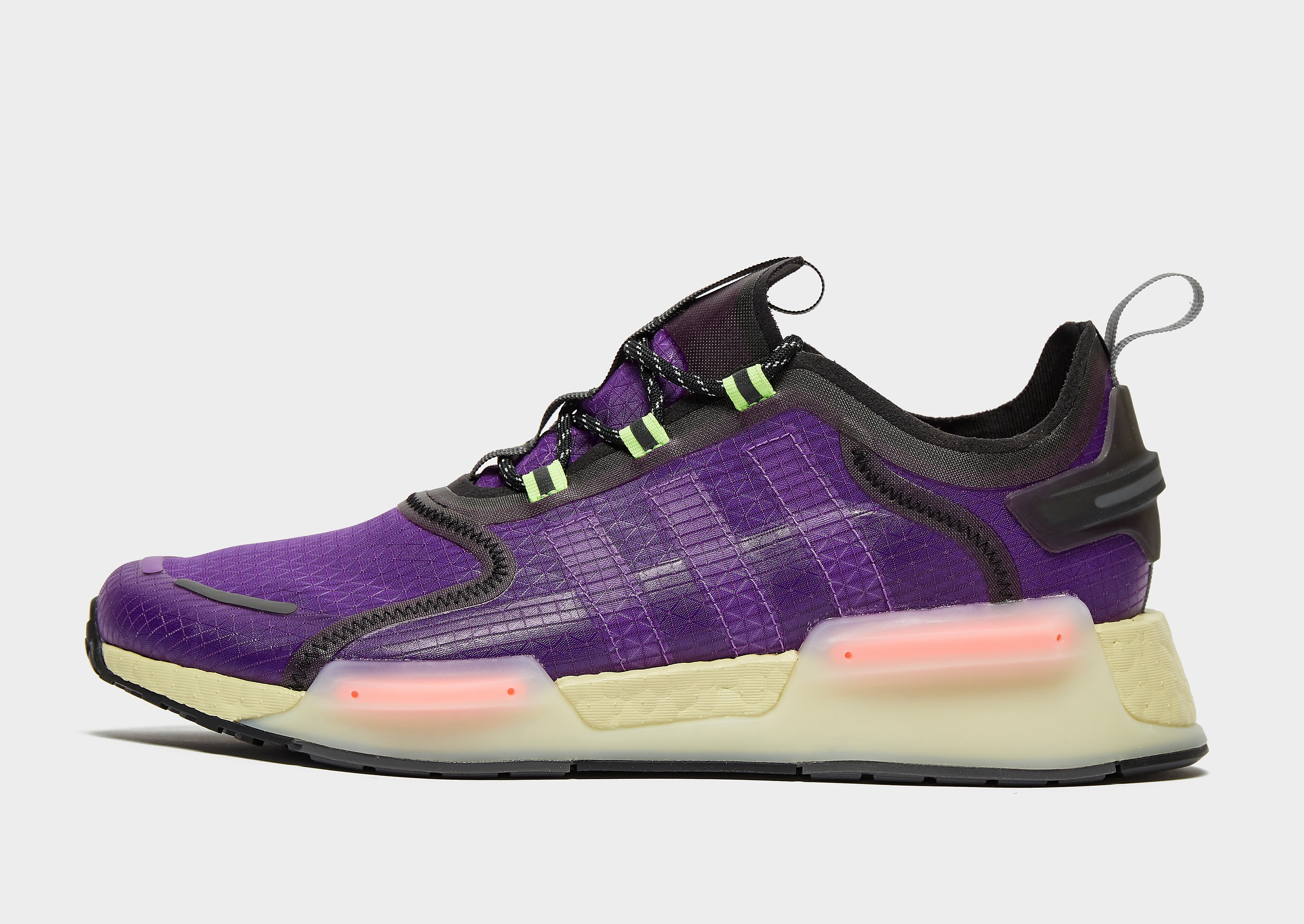 

adidas Originals NMD_V3 - Active Purple / Core Black / Signal Green - Mens, Active Purple / Core Black / Signal Green