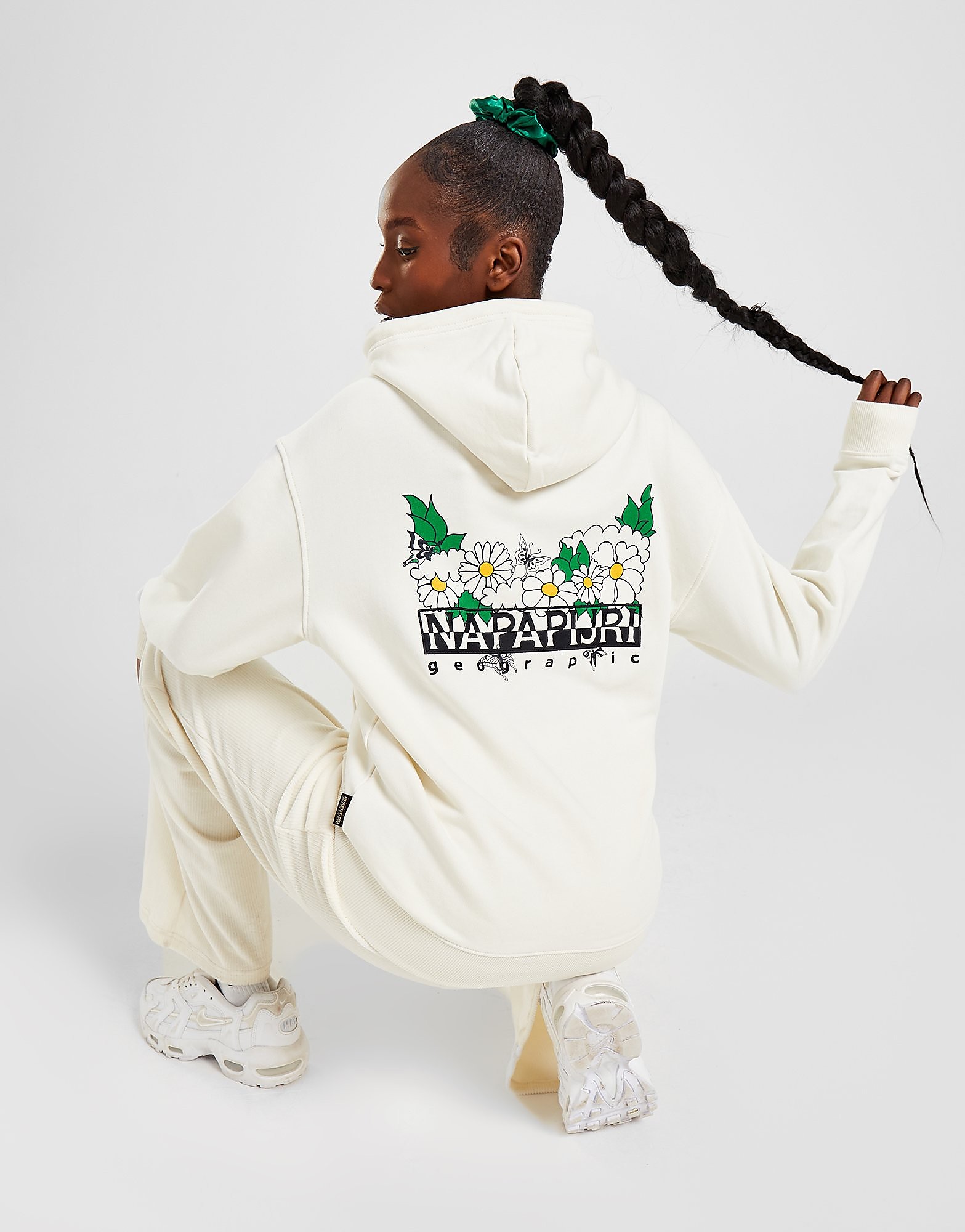 

Napapijri Back Graphic Hoodie - Beige - Womens, Beige