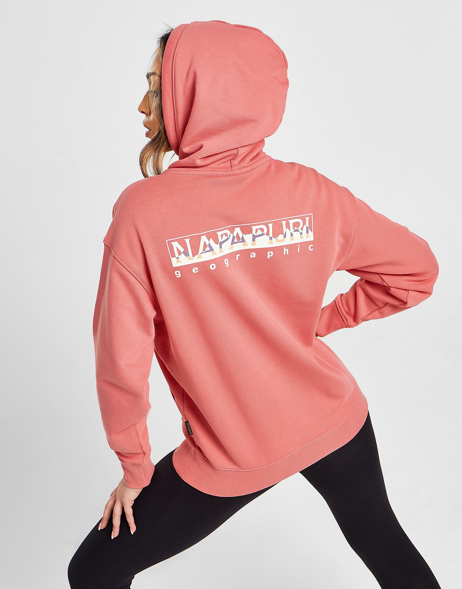 

Napapijri Back Graphic Overhead Hoodie - Pink - Womens, Pink