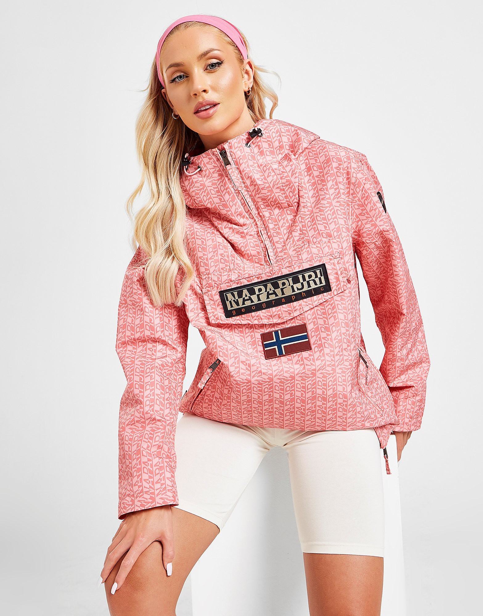 

Napapijri Rainforest All Over Print Summer Jacket - Pink - Womens, Pink