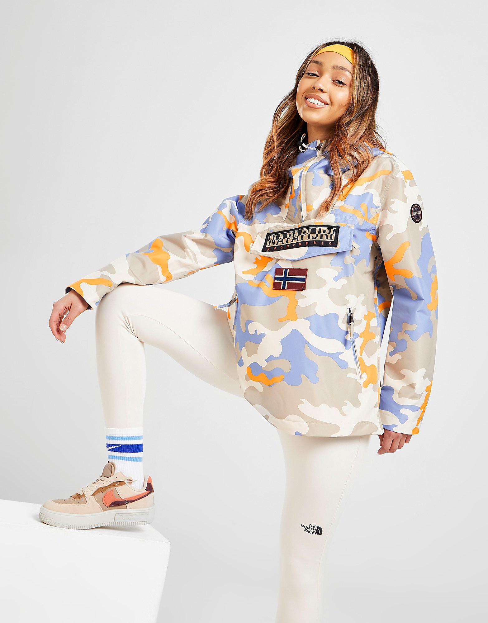 

Napapijri Rainforest All Over Print Summer Jacket - Grey - Womens, Grey