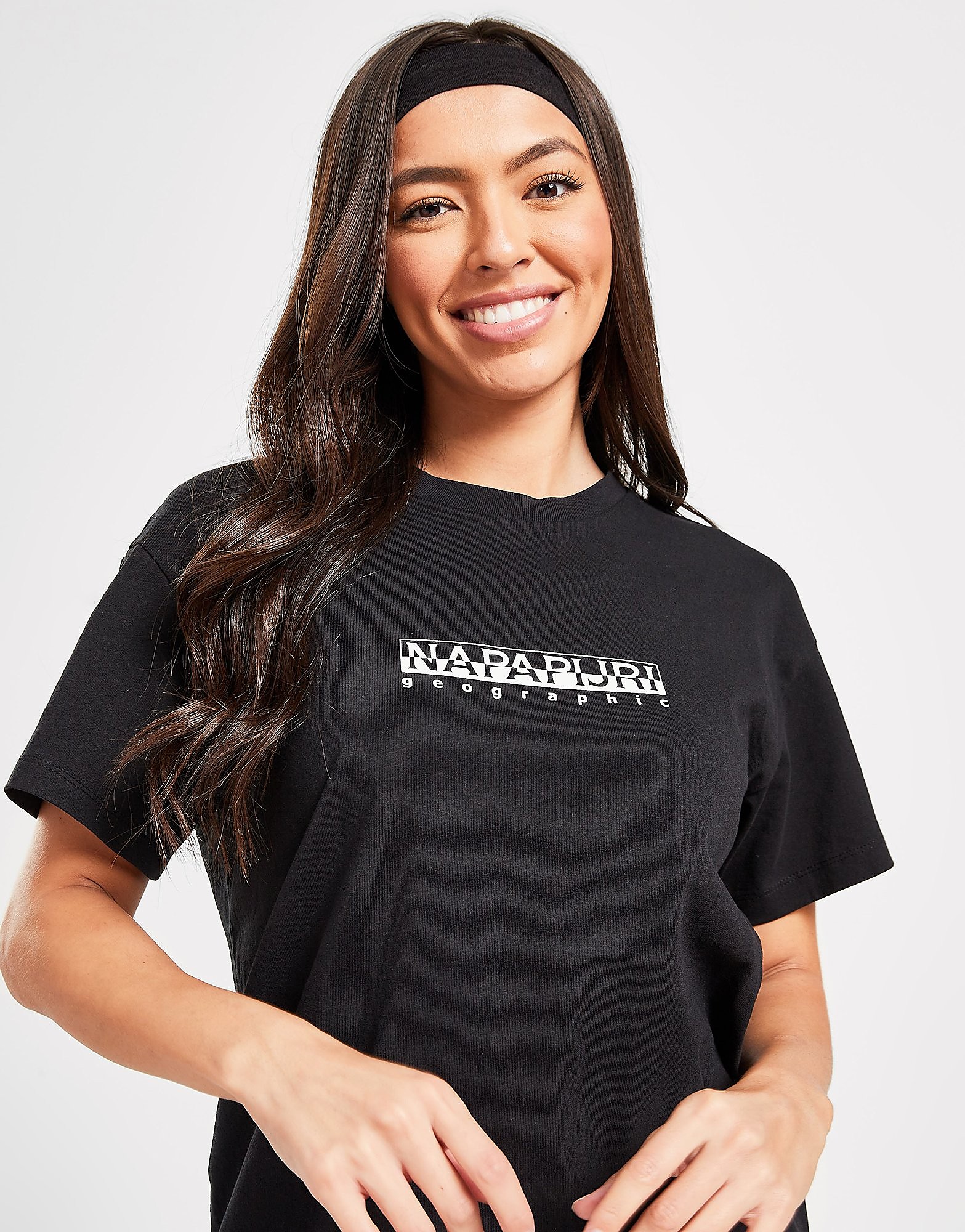 Napapijri Box Logo T-Shirt Dress - Black - Womens, Black
