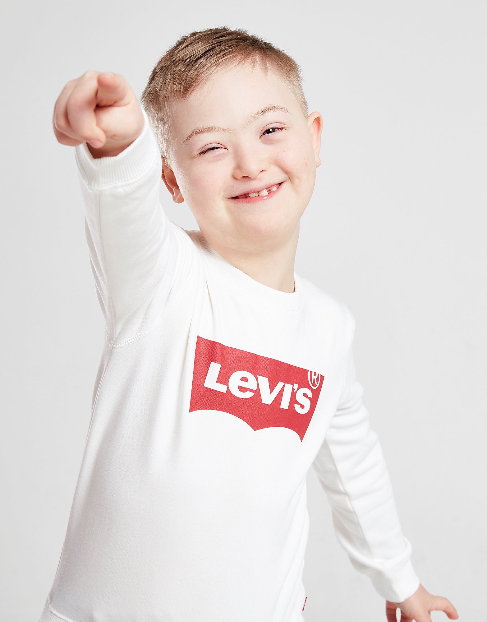 

Levis Batwing Crew Sweatshirt Children - White - Kids, White