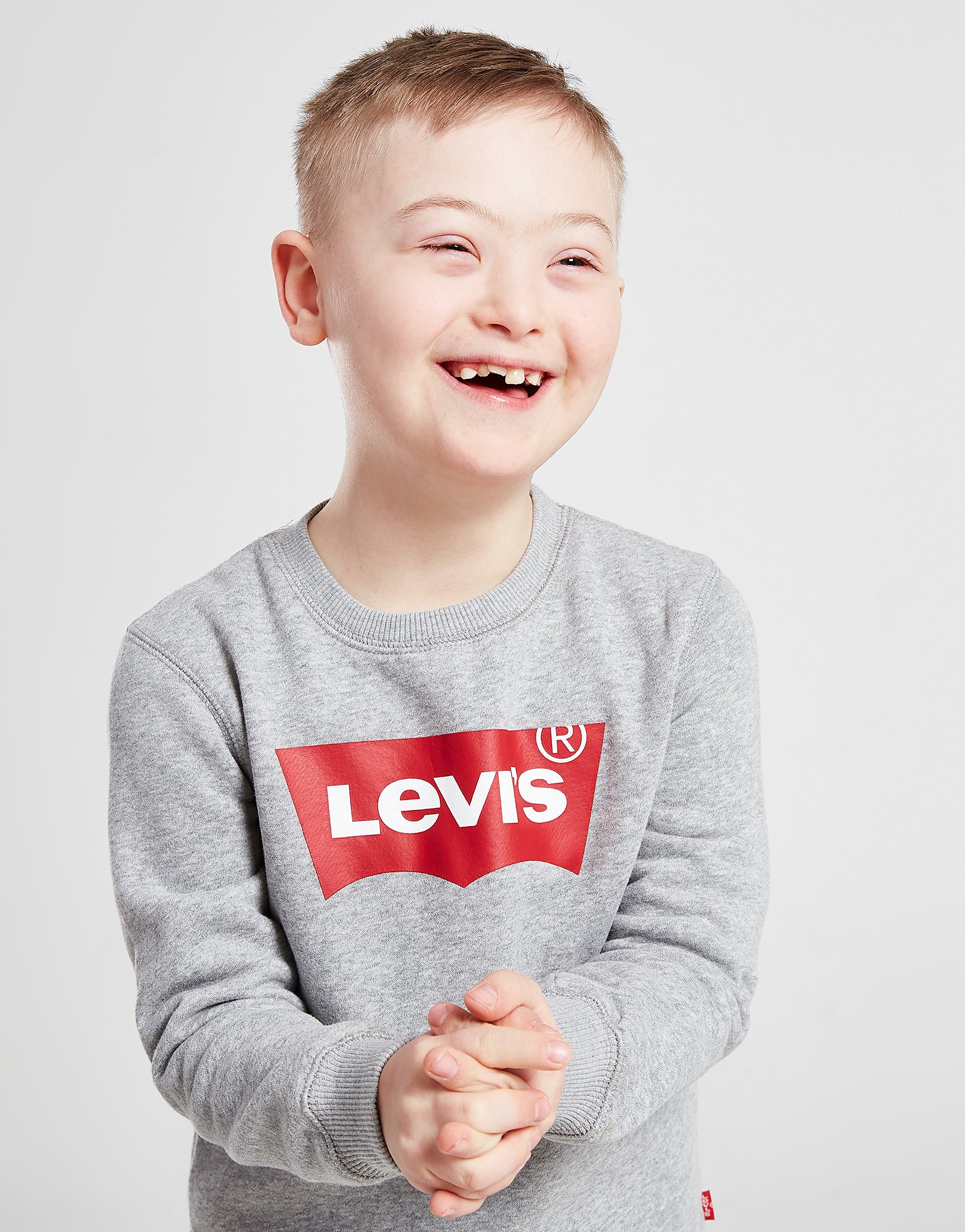 Levis Batwing Crew Sweatshirt Children - Grey - Kids, Grey