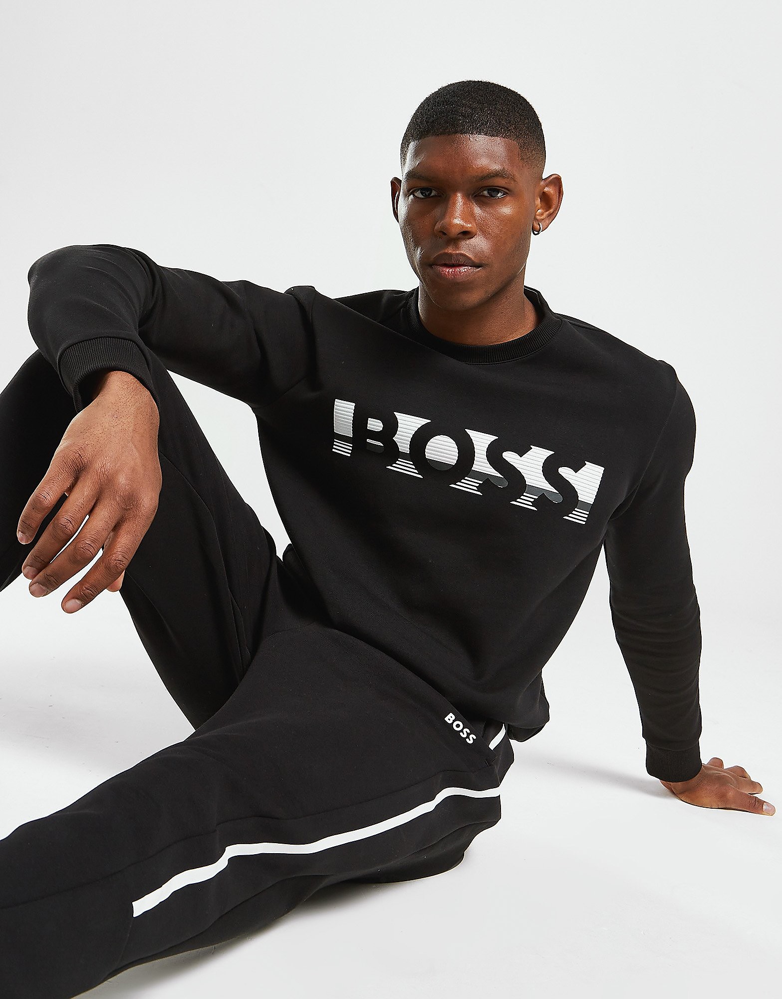 BOSS Sweatshirt Salbo - Preto - Mens, Preto