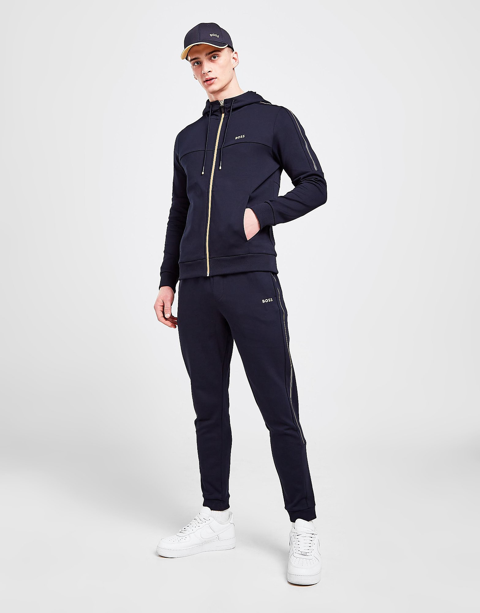 

BOSS Hadiko Tape Joggers - Blue - Mens, Blue