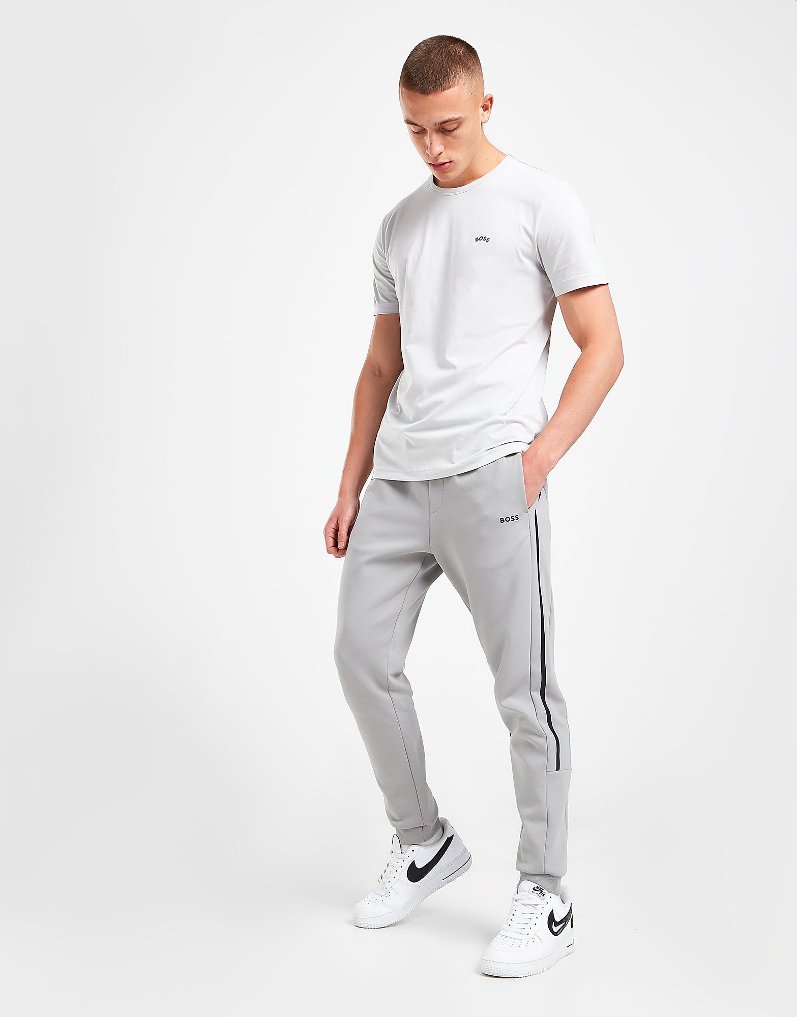 

BOSS Hadiko Tape Joggers - Grey - Mens, Grey