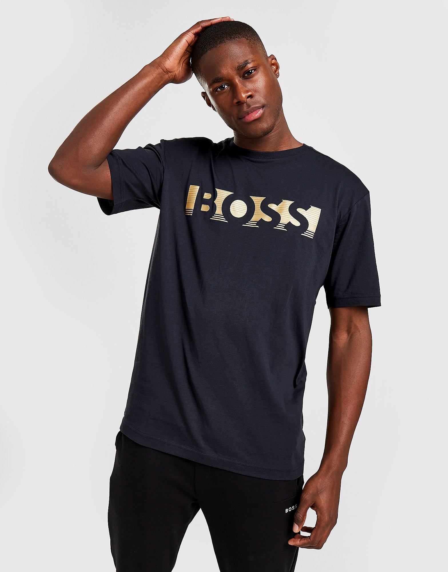 

BOSS Large Logo T-Shirt - Blue, Blue