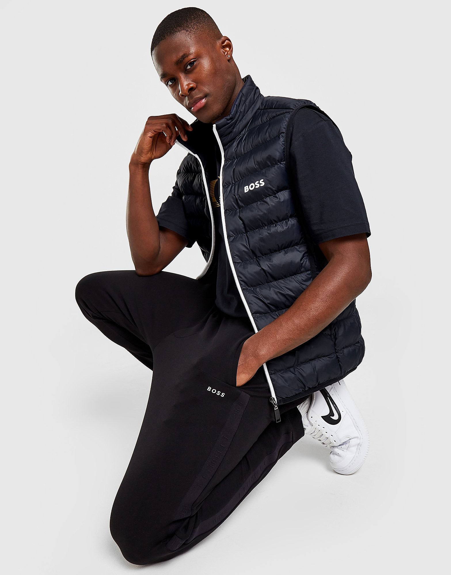 

BOSS Bubble Gilet - Blue - Mens, Blue