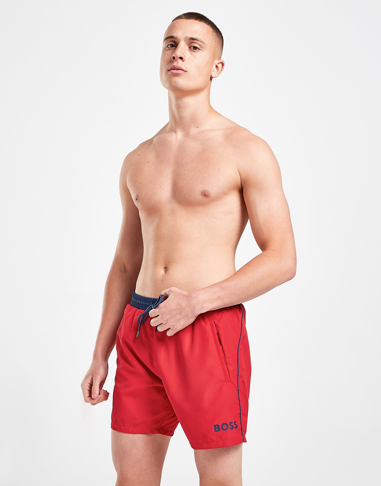 

BOSS Starfish Swim Shorts - Red, Red