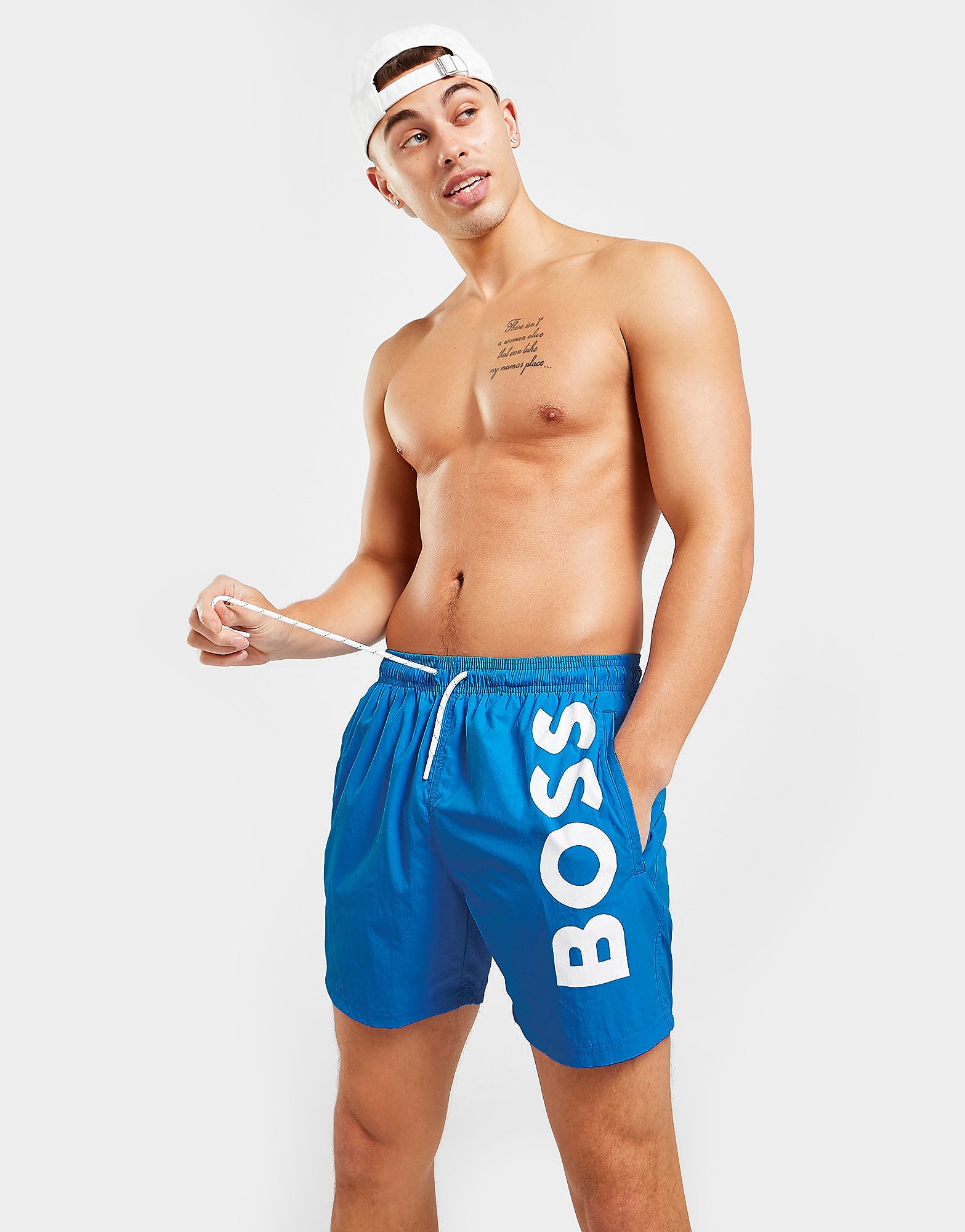 

BOSS Octopus Swim Shorts - Blue, Blue