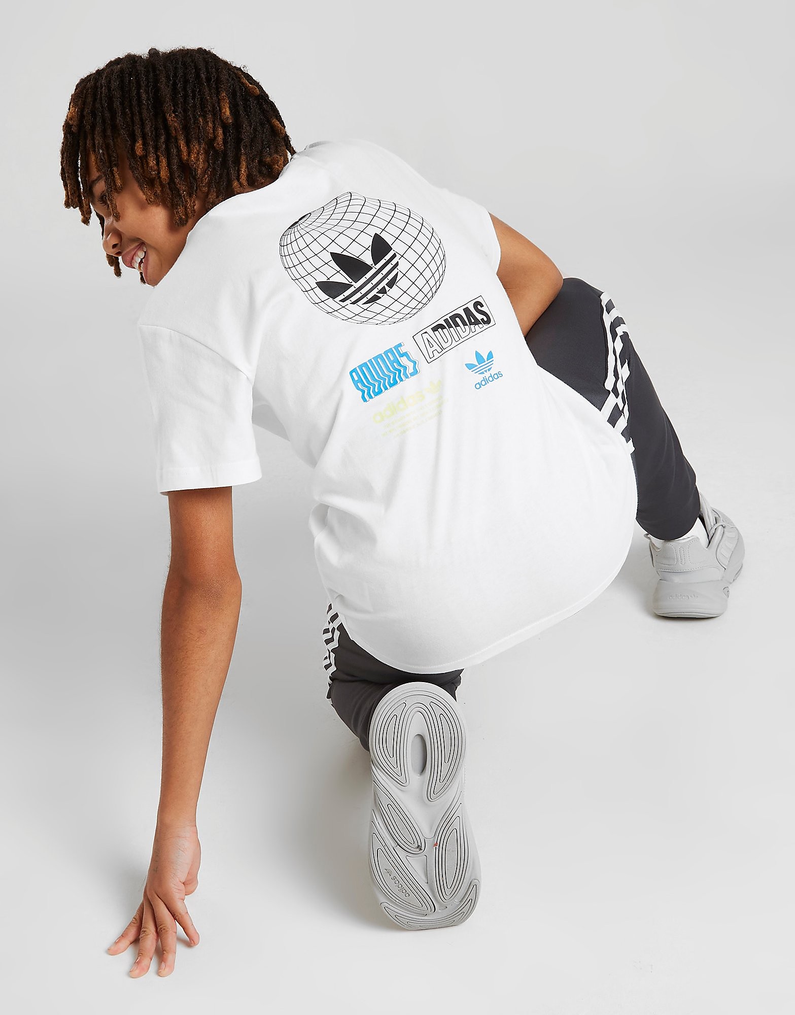 

adidas Originals Globe T-Shirt Junior - White - Kids, White