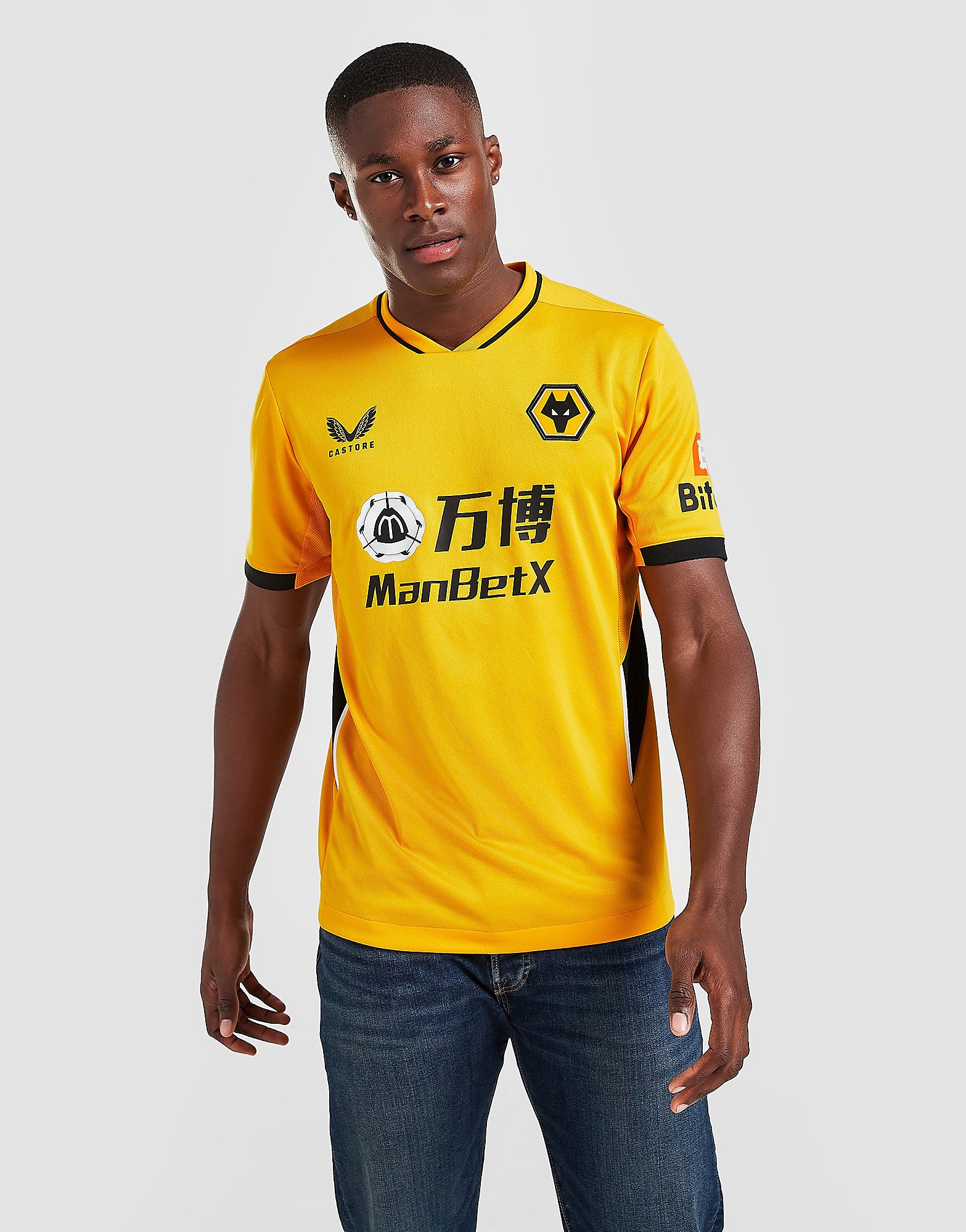 

Castore Wolverhampton Wanderers 2021/22 Home Shirt - Yellow - Mens, Yellow