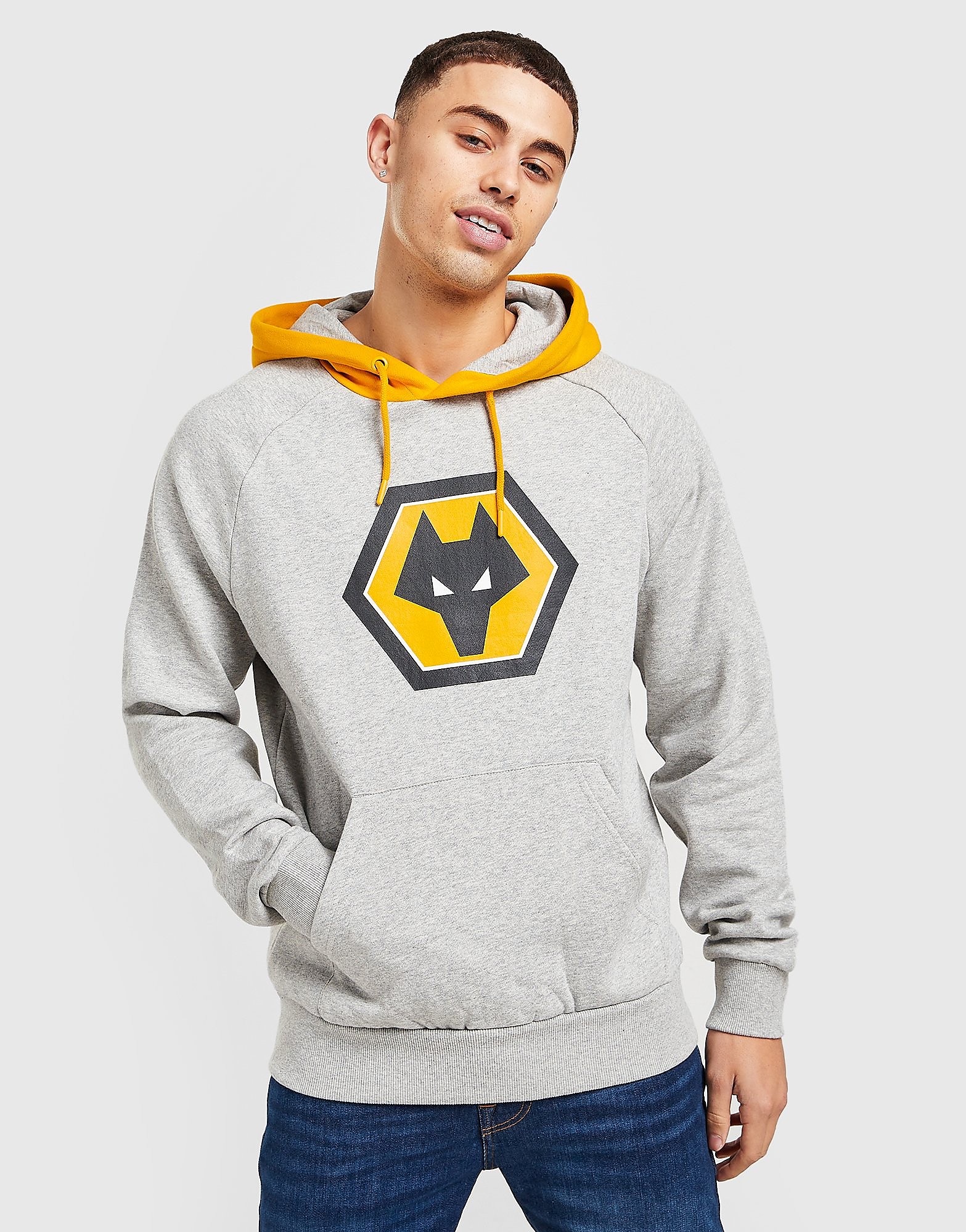 

Official Team Wolverhampton Wanderers FC Essential Hoodie - Grey - Mens, Grey