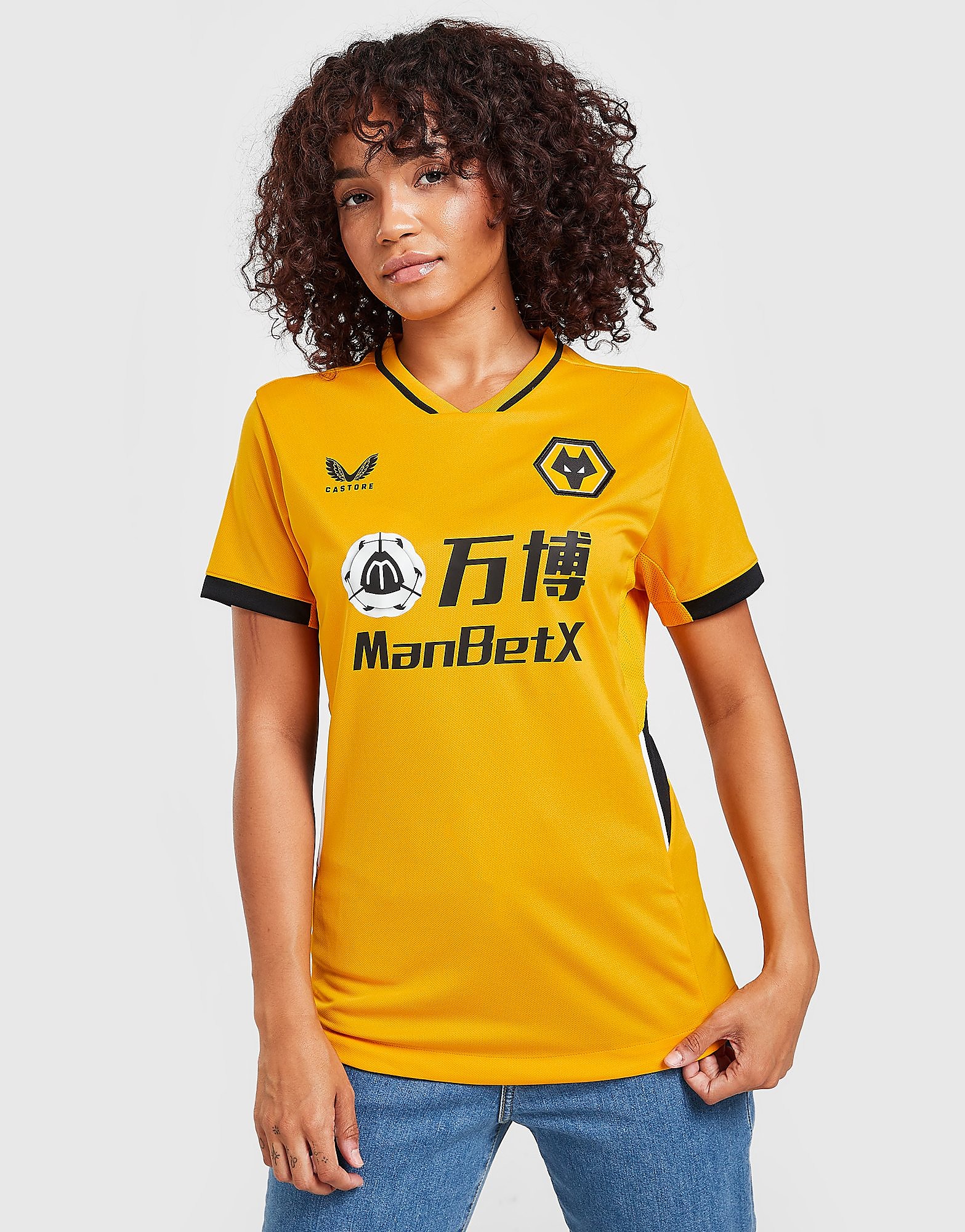 

Castore Wolverhampton Wanderers 2021/22 Home Shirt Women's - Yellow, Yellow