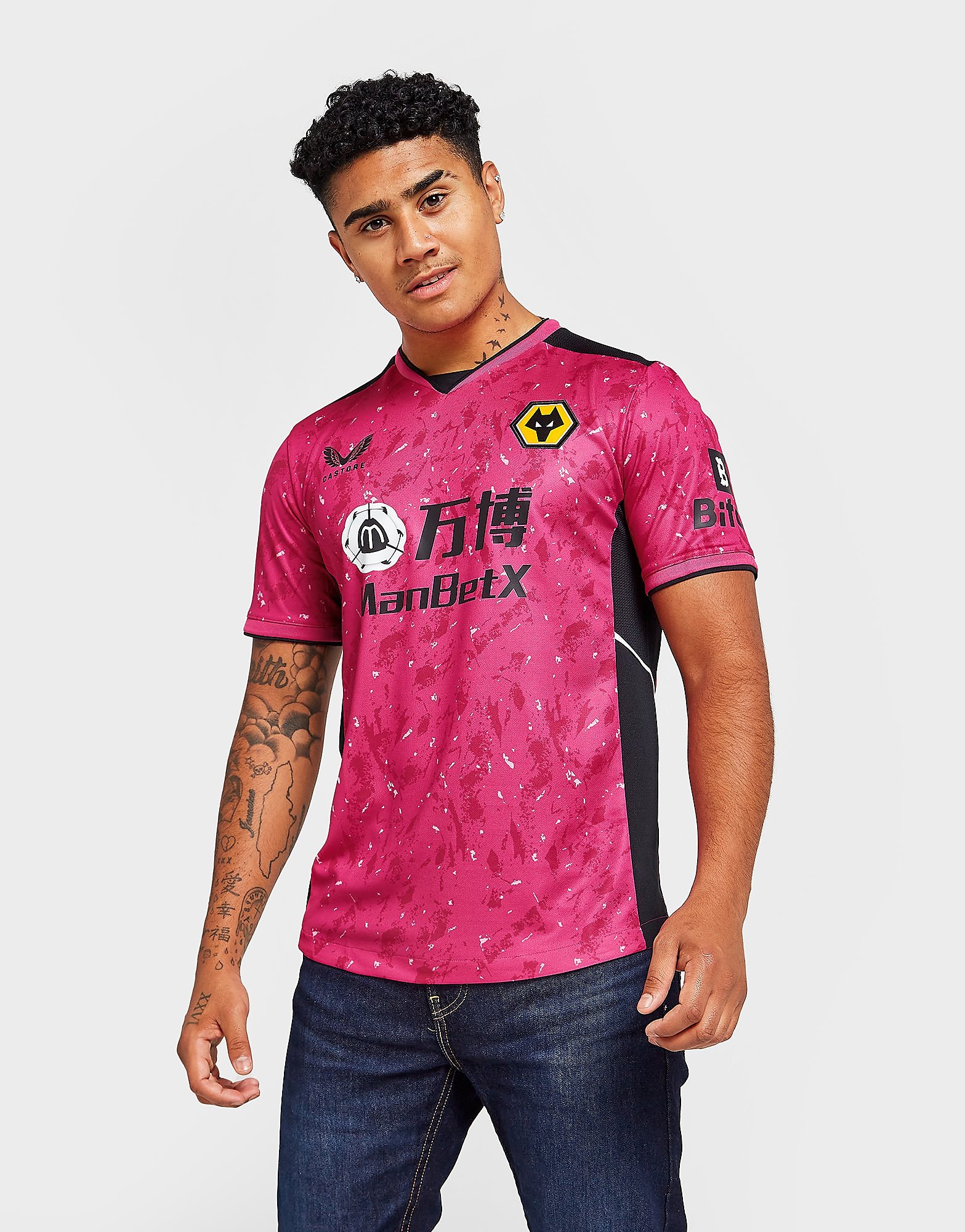 

Castore Wolverhampton Wanderers FC 2021/22 GK Away Shirt - Pink - Mens, Pink