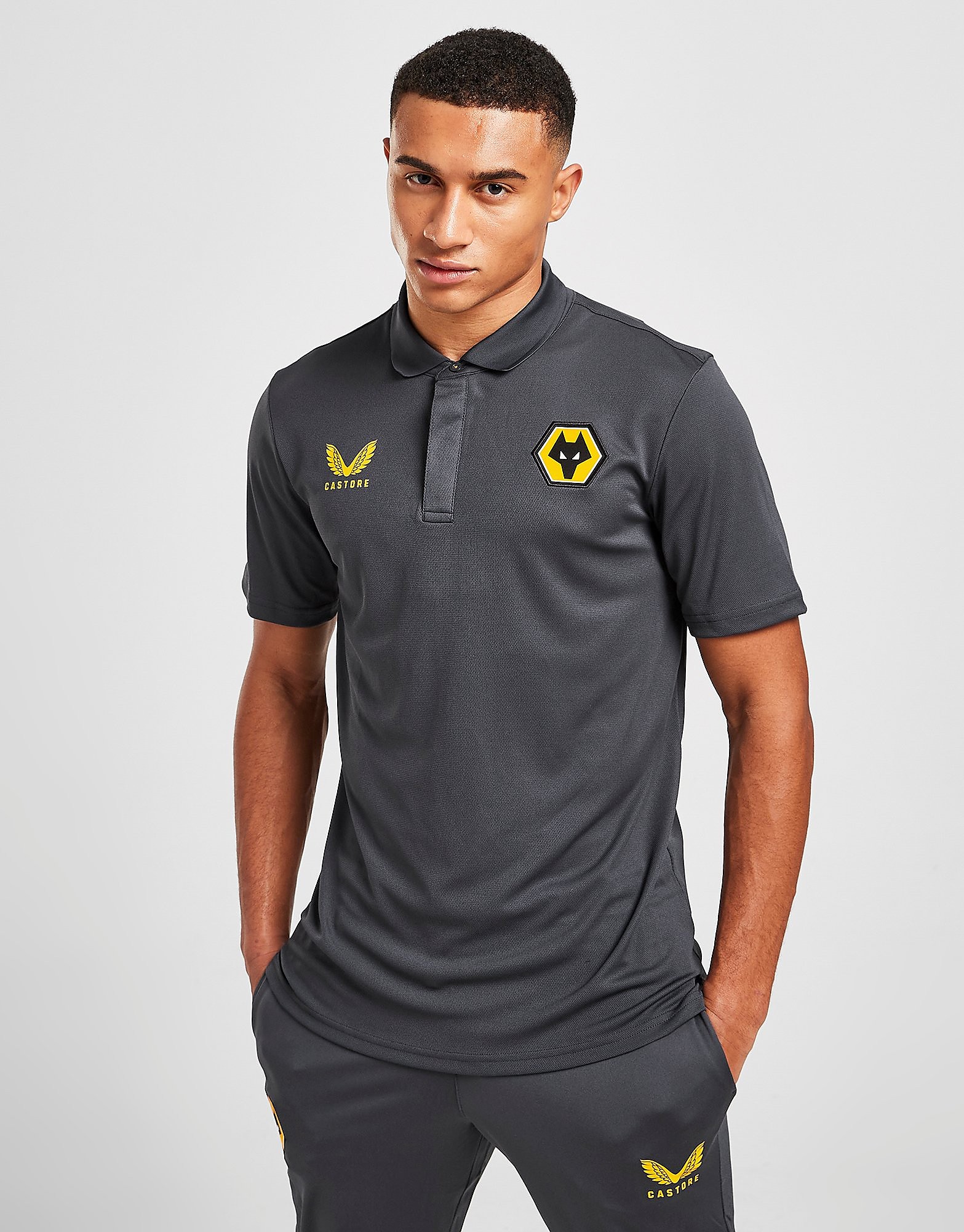 

Castore Wolverhampton Wanderers FC Travel Polo Shirt - Grey - Mens, Grey