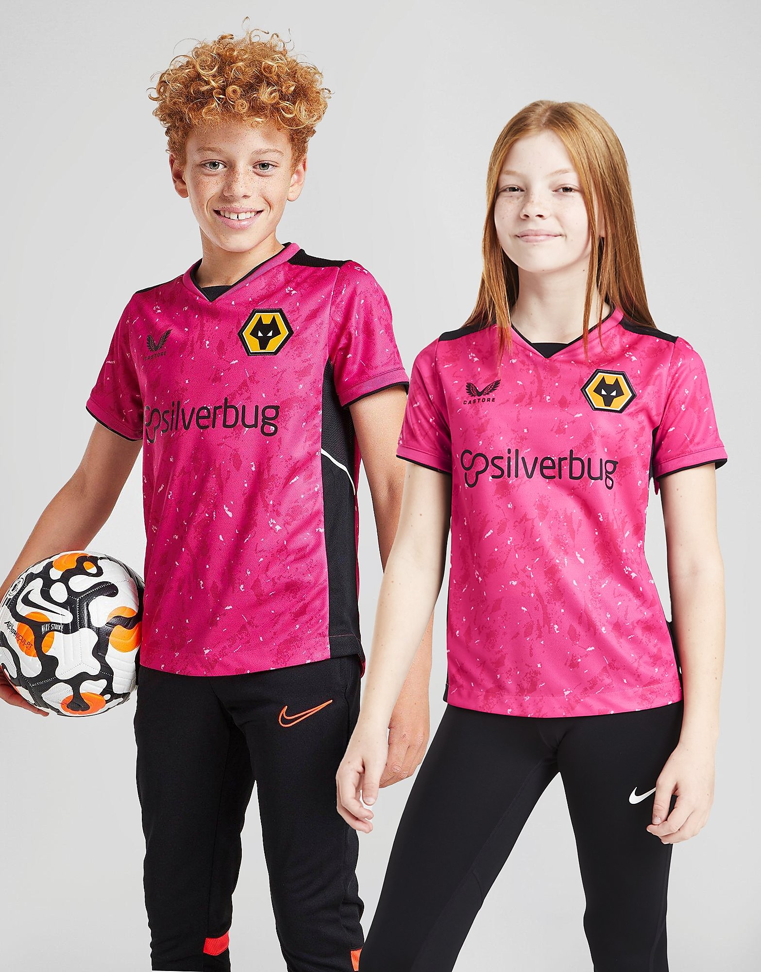 

Castore Wolverhampton Wanderers 20/21 GK Away Shirt Junior - Pink - Kids, Pink