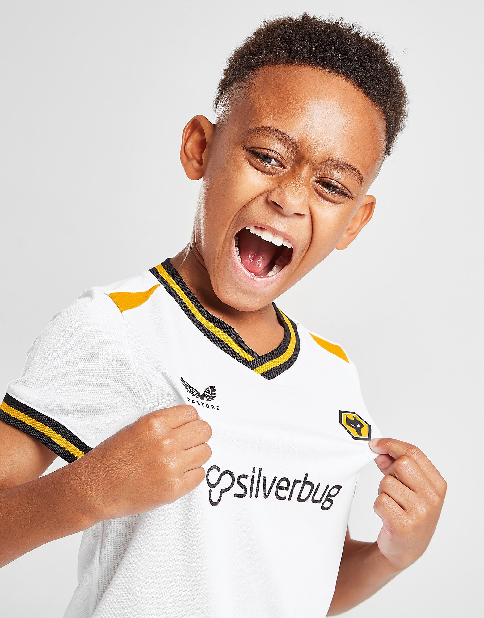 

Castore Wolverhampton Wanderers 21/22 Third Kit Children - White - Kids, White