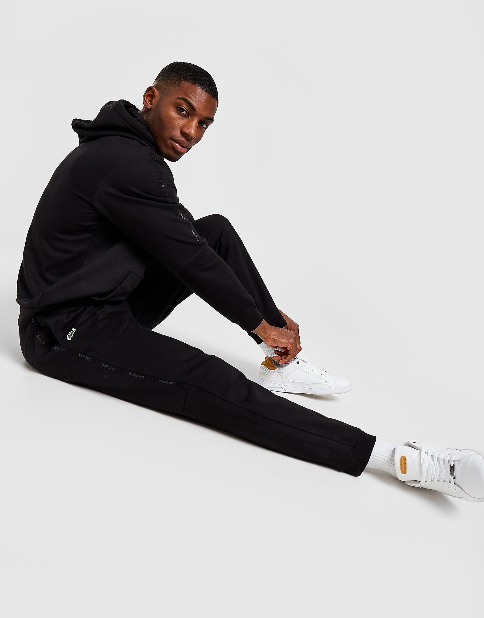 

Lacoste Tonal Tape Joggers - Only at JD - Black - Mens, Black