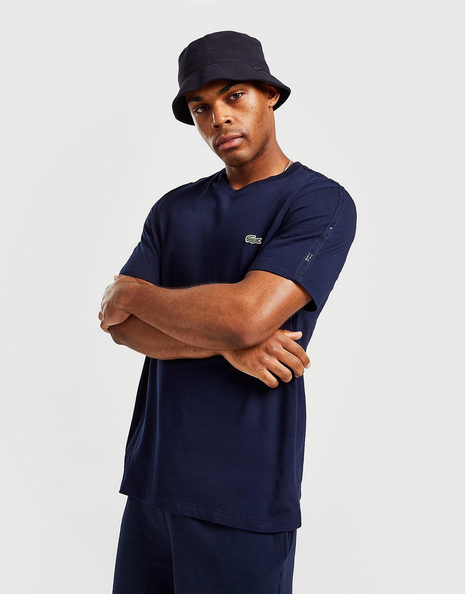 

Lacoste Tonal Tape T-Shirt - Navy, Navy
