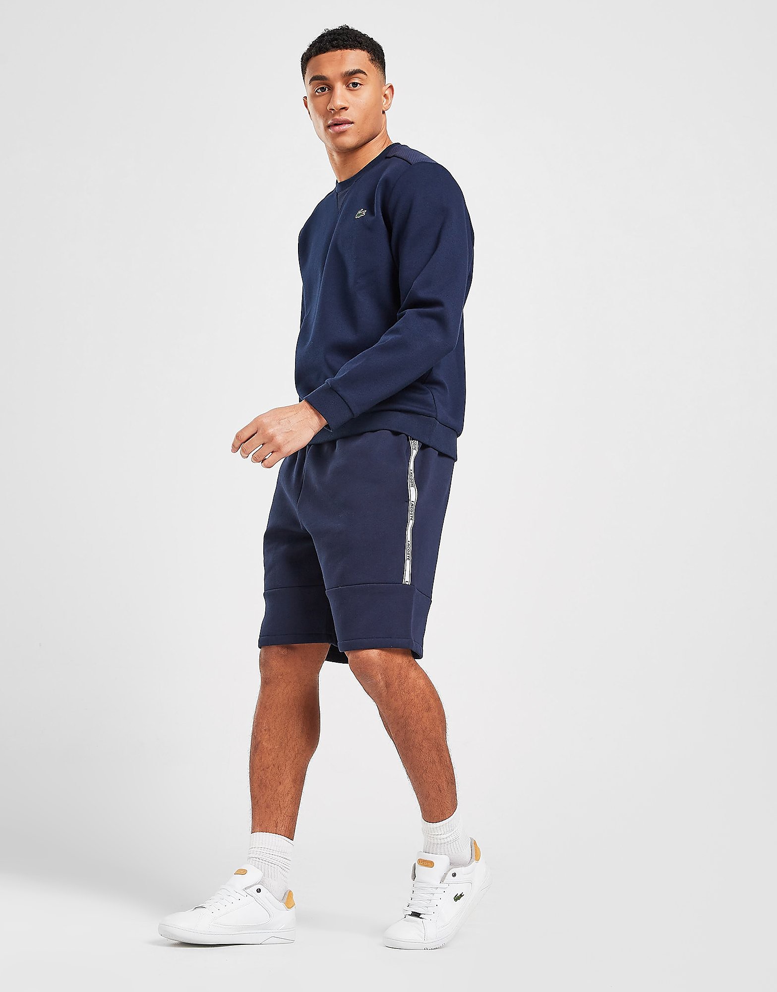 

Lacoste Fleece Tape Shorts - Navy - Mens, Navy