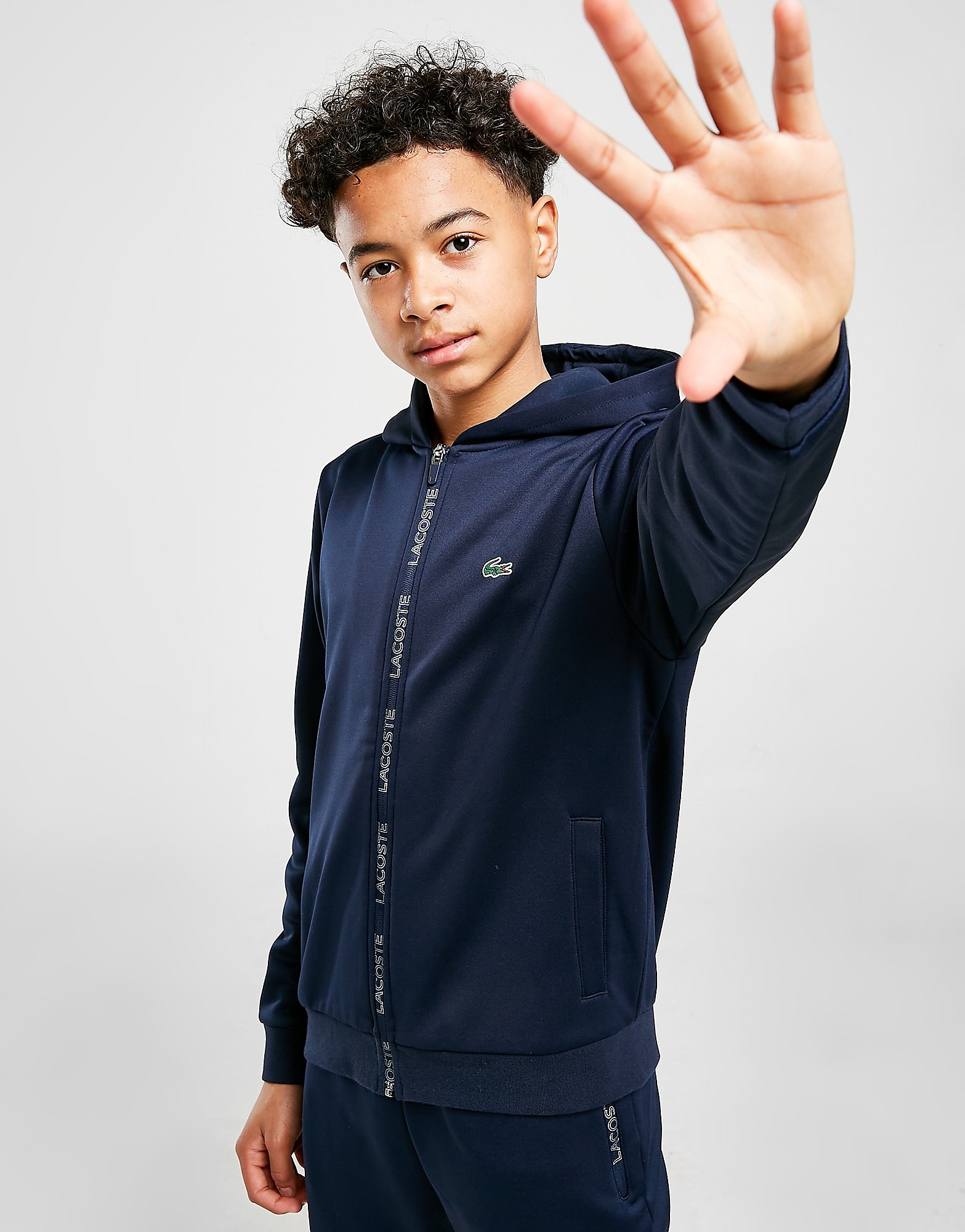 

Lacoste Poly Full Zip Hoodie Junior - Blue - Kids, Blue