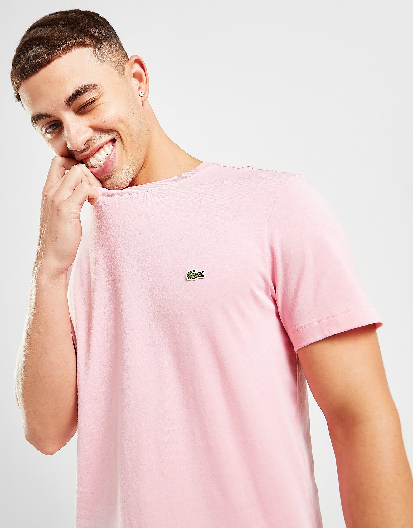 

Lacoste Croc Logo T-Shirt - Pink - Mens, Pink