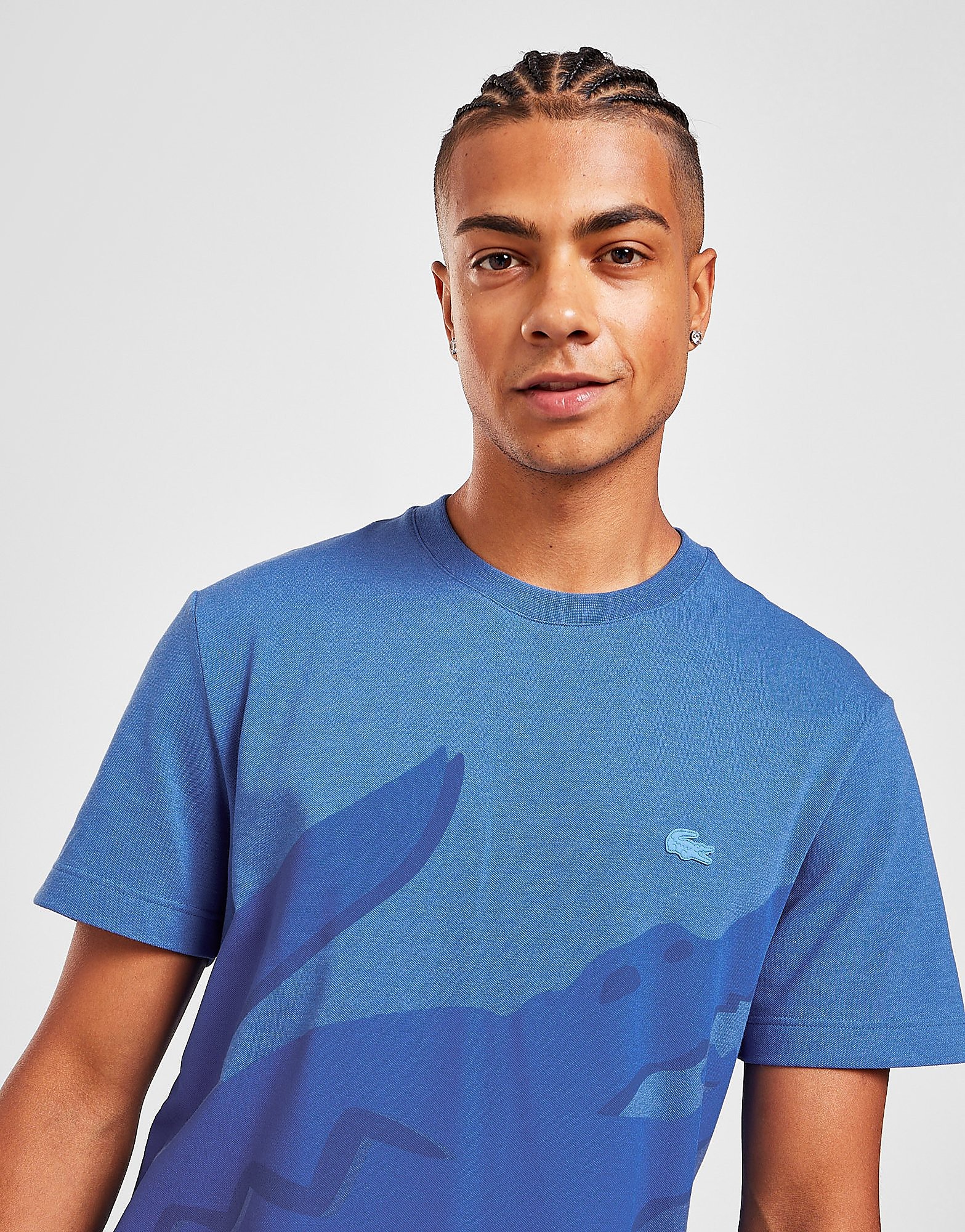 

Lacoste Oversize Croc Logo T-Shirt - Blue - Mens, Blue